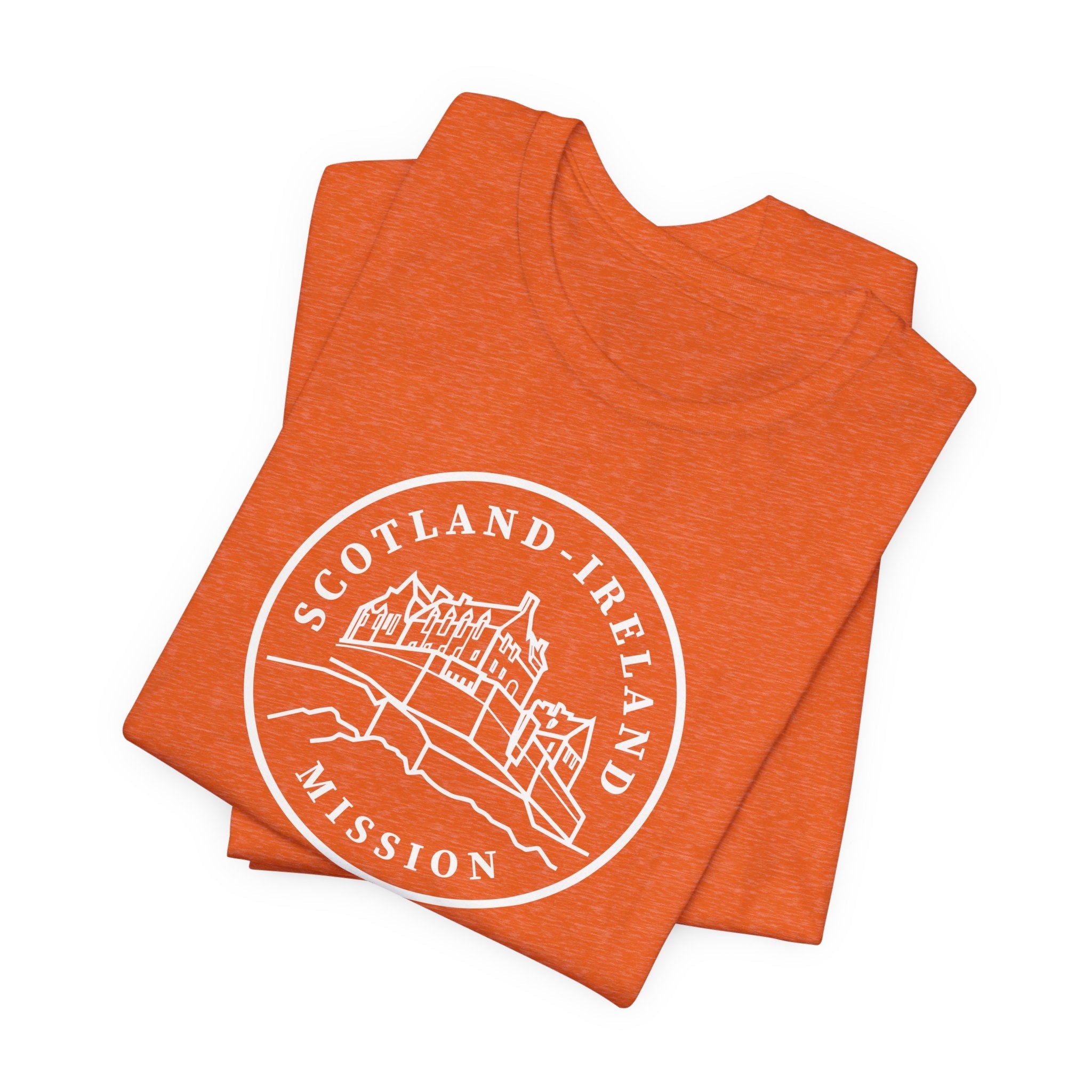 Scotland Ireland Mission Circular Monochrome Logo T-Shirt - Mission Wishlist - LDS Missionary Gift Store