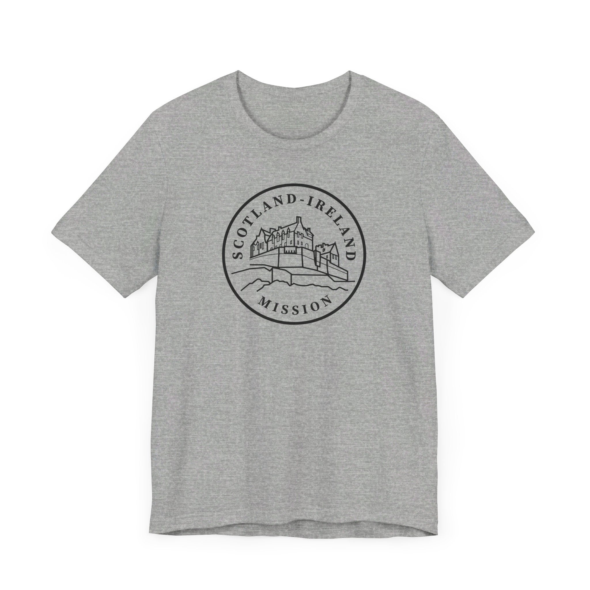 Scotland Ireland Mission Circular Monochrome Logo T-Shirt - Mission Wishlist - LDS Missionary Gift Store