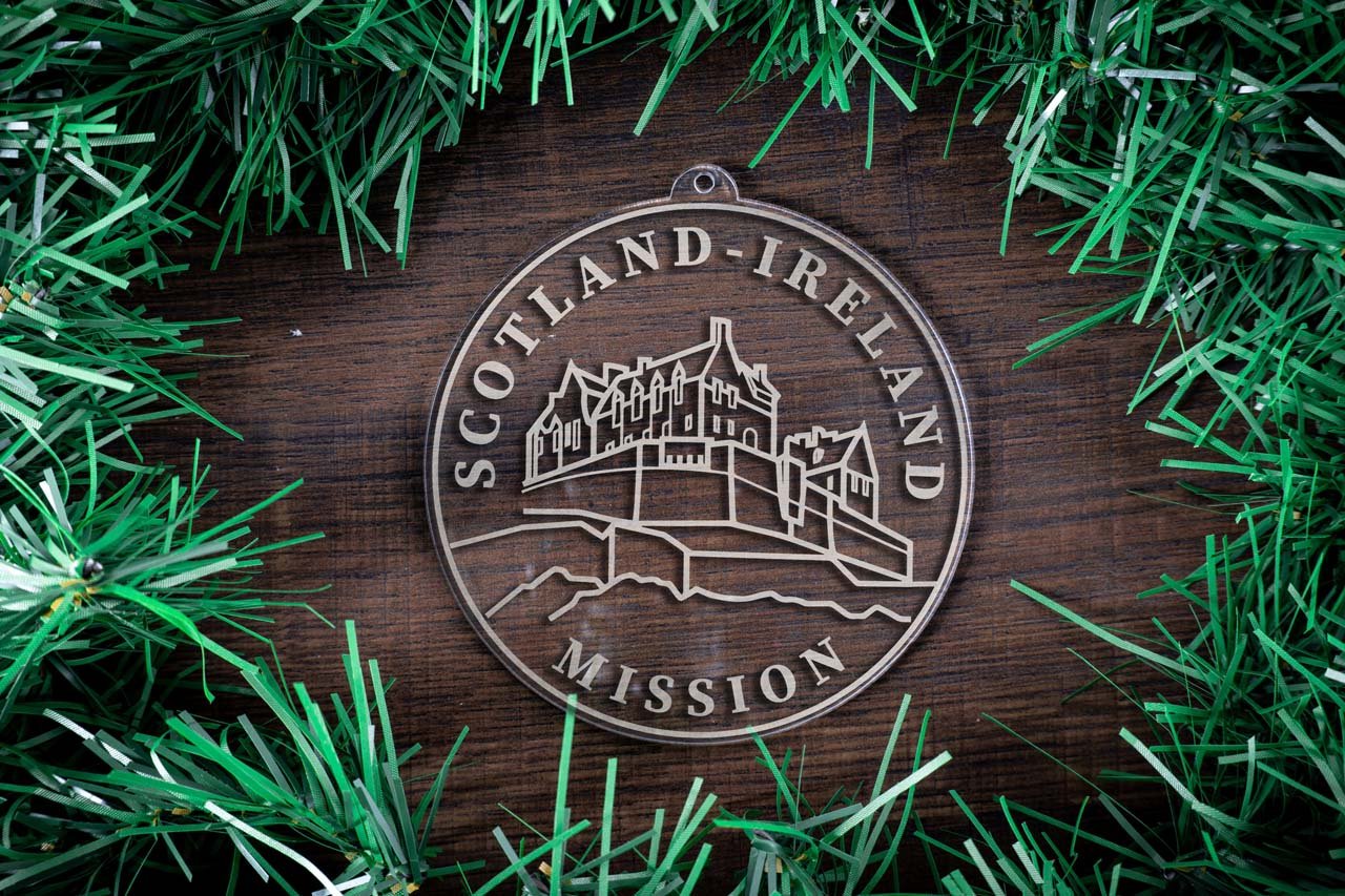 Scotland - Ireland Mission (Edinburgh) Christmas Ornament - Latter-Day Saint LDS Missionary Gift - Book of Mormon