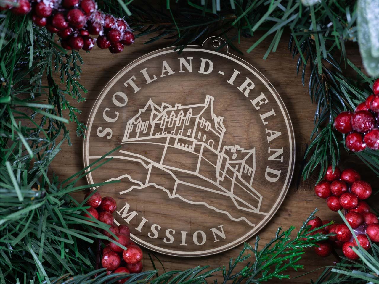 Scotland - Ireland Mission (Edinburgh) Christmas Ornament - Latter-Day Saint LDS Missionary Gift - Book of Mormon
