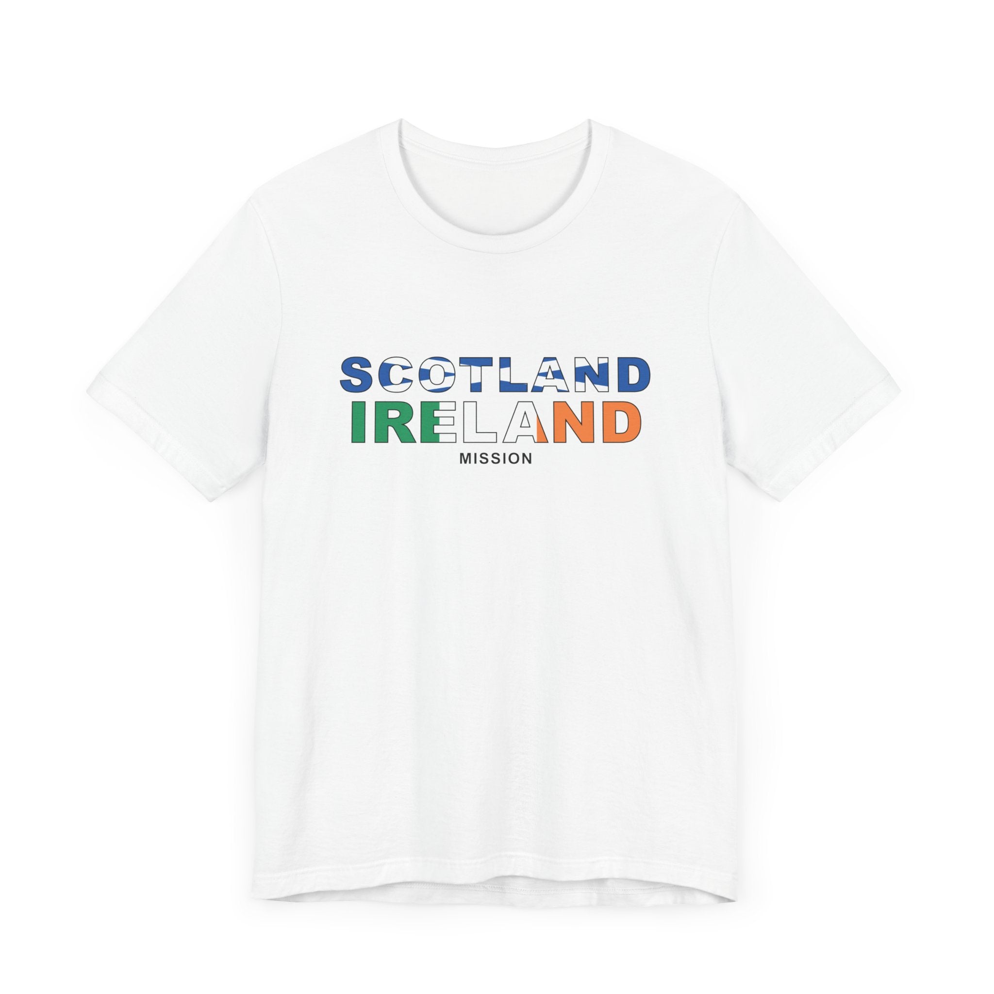 Scotland Ireland Mission Flag Title T-shirt - Mission Wishlist - LDS Missionary Gift Store