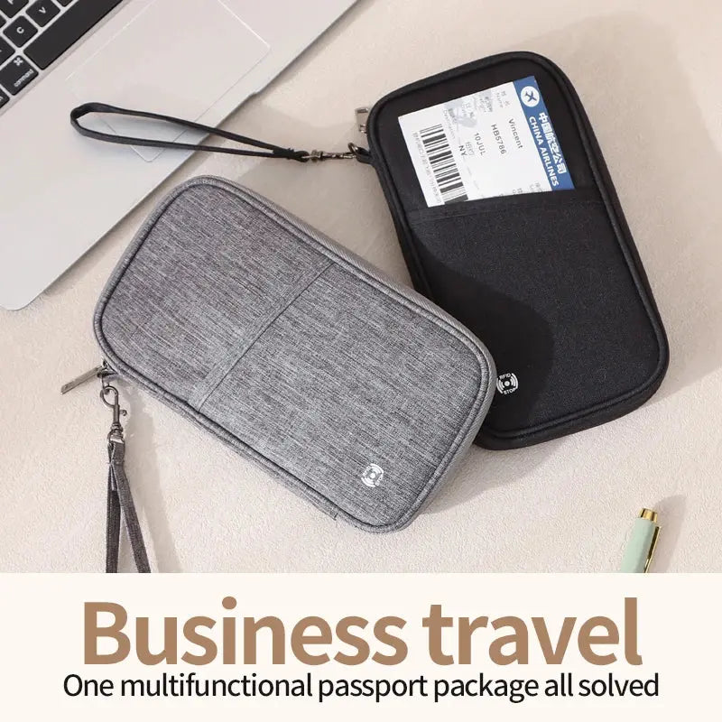 Passport Holder Bag Family Rfid Blocking Passport Wallet Travel Essentials Wallet Travel Document Organizer Credit Cards Case