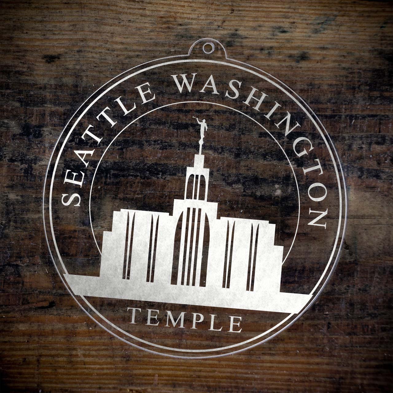 Seattle Washington Temple Christmas Ornament - Latter-Day Saint LDS Missionary Gift - Book of Mormon