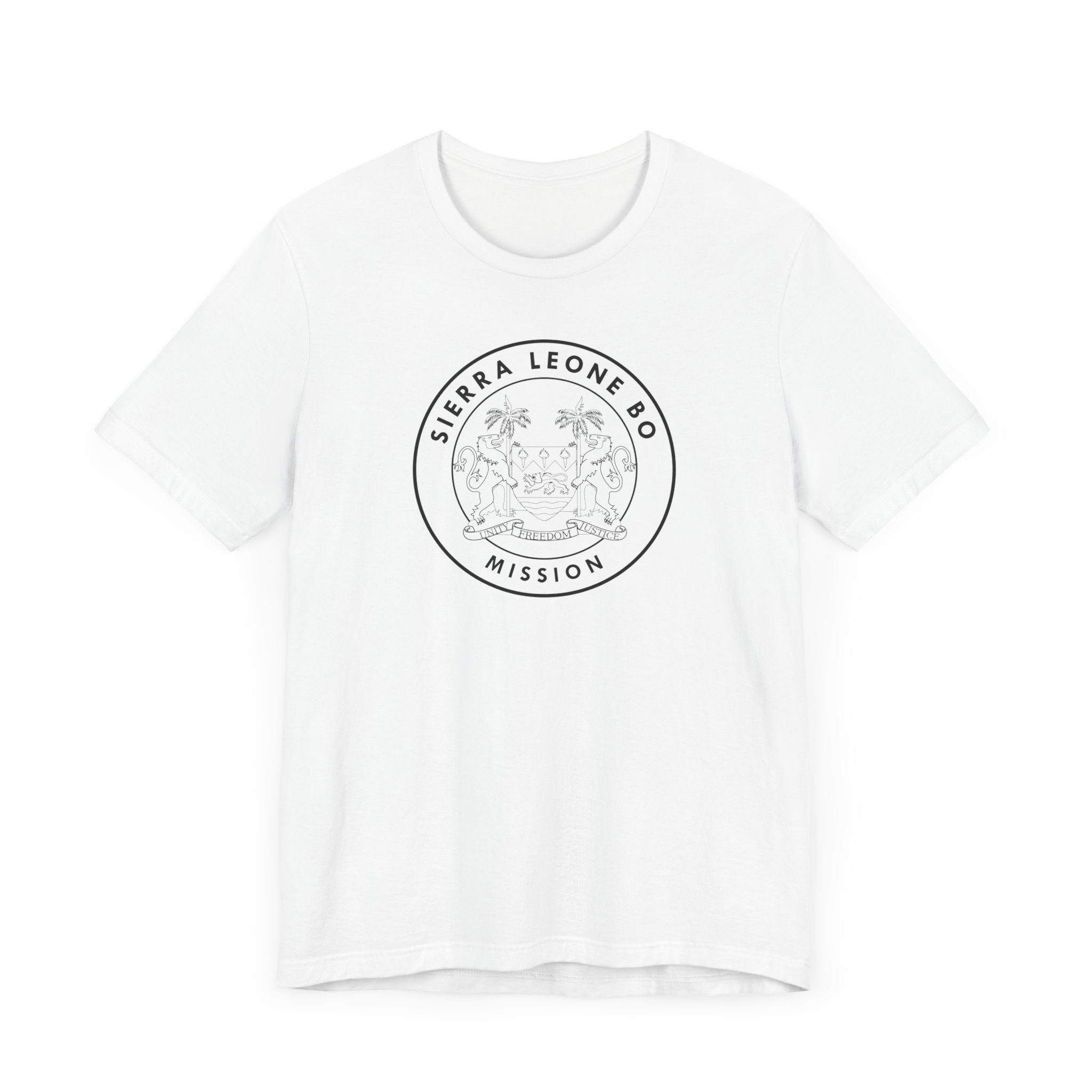 Sierra Leone Bo Mission Circular Monochrome Logo T-Shirt - Mission Wishlist - LDS Missionary Gift Store