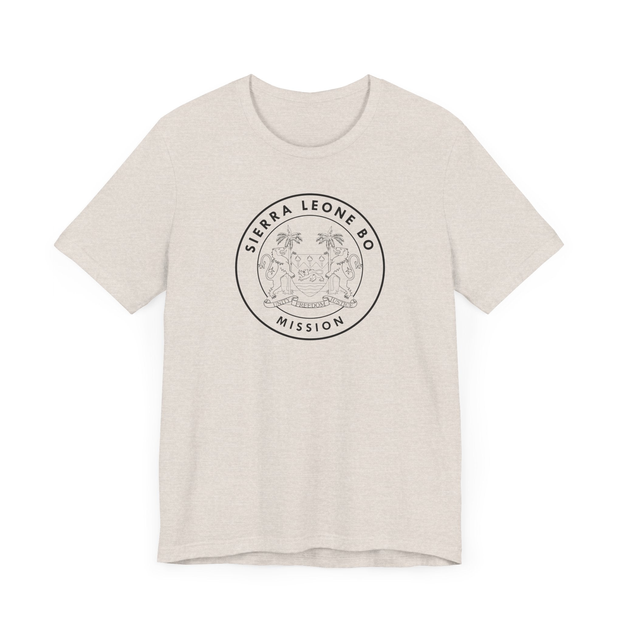 Sierra Leone Bo Mission Circular Monochrome Logo T-Shirt - Mission Wishlist - LDS Missionary Gift Store