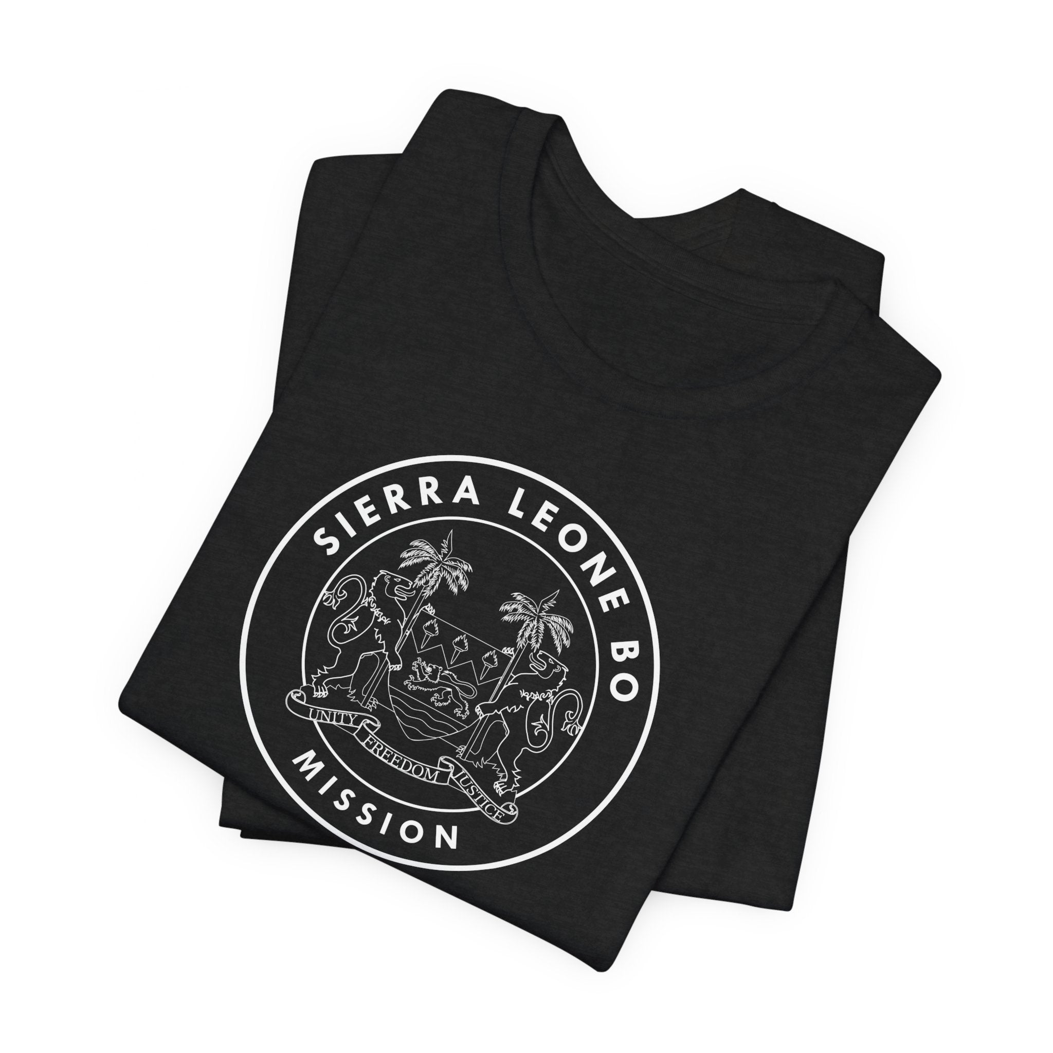 Sierra Leone Bo Mission Circular Monochrome Logo T-Shirt - Mission Wishlist - LDS Missionary Gift Store