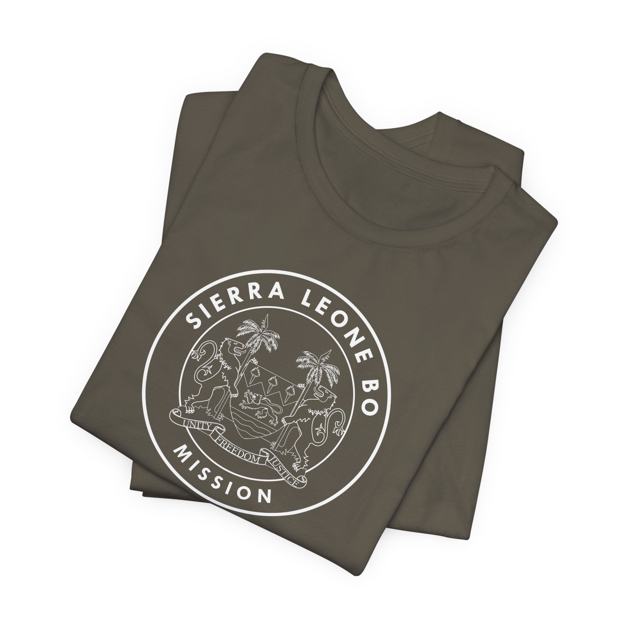 Sierra Leone Bo Mission Circular Monochrome Logo T-Shirt - Mission Wishlist - LDS Missionary Gift Store