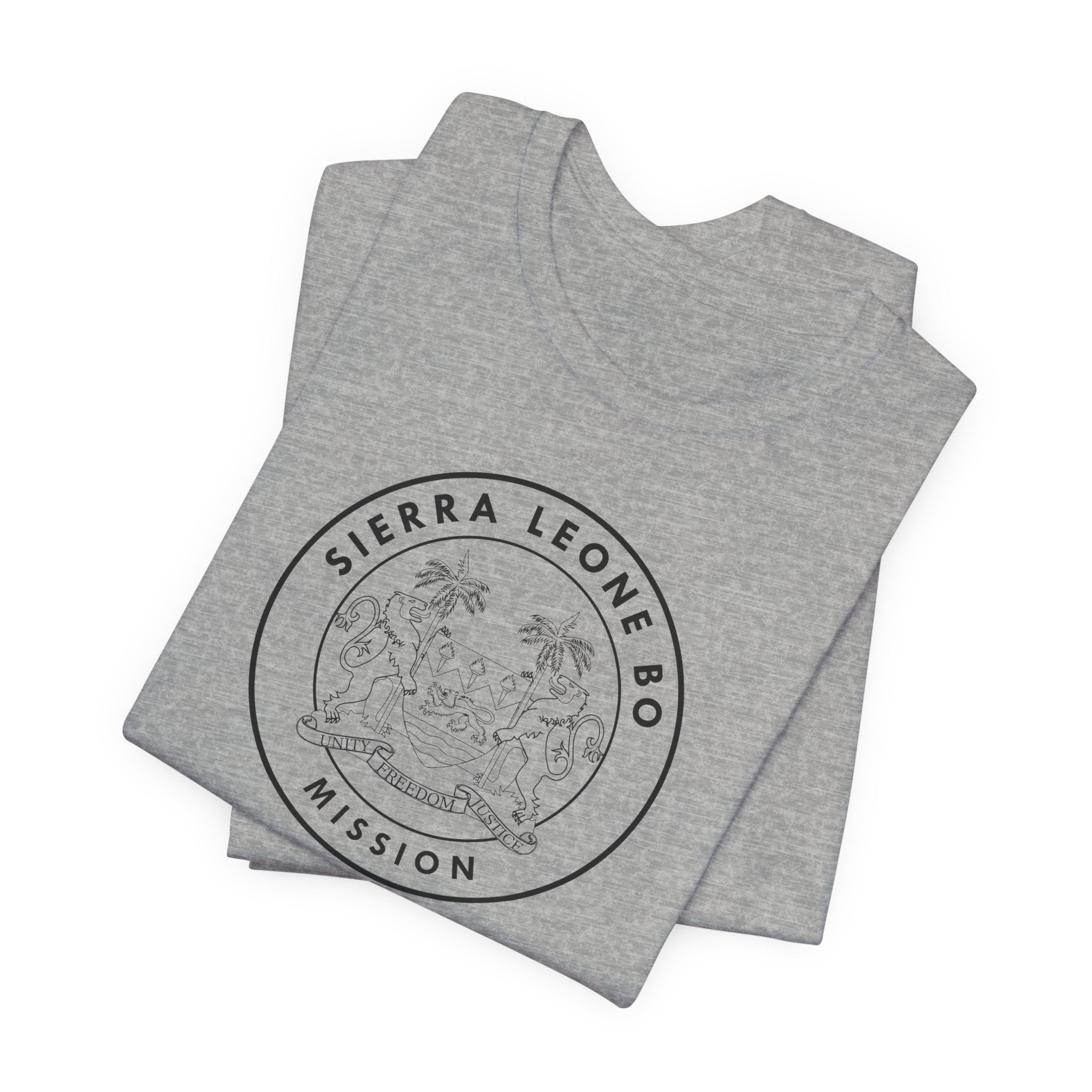 Sierra Leone Bo Mission Circular Monochrome Logo T-Shirt - Mission Wishlist - LDS Missionary Gift Store
