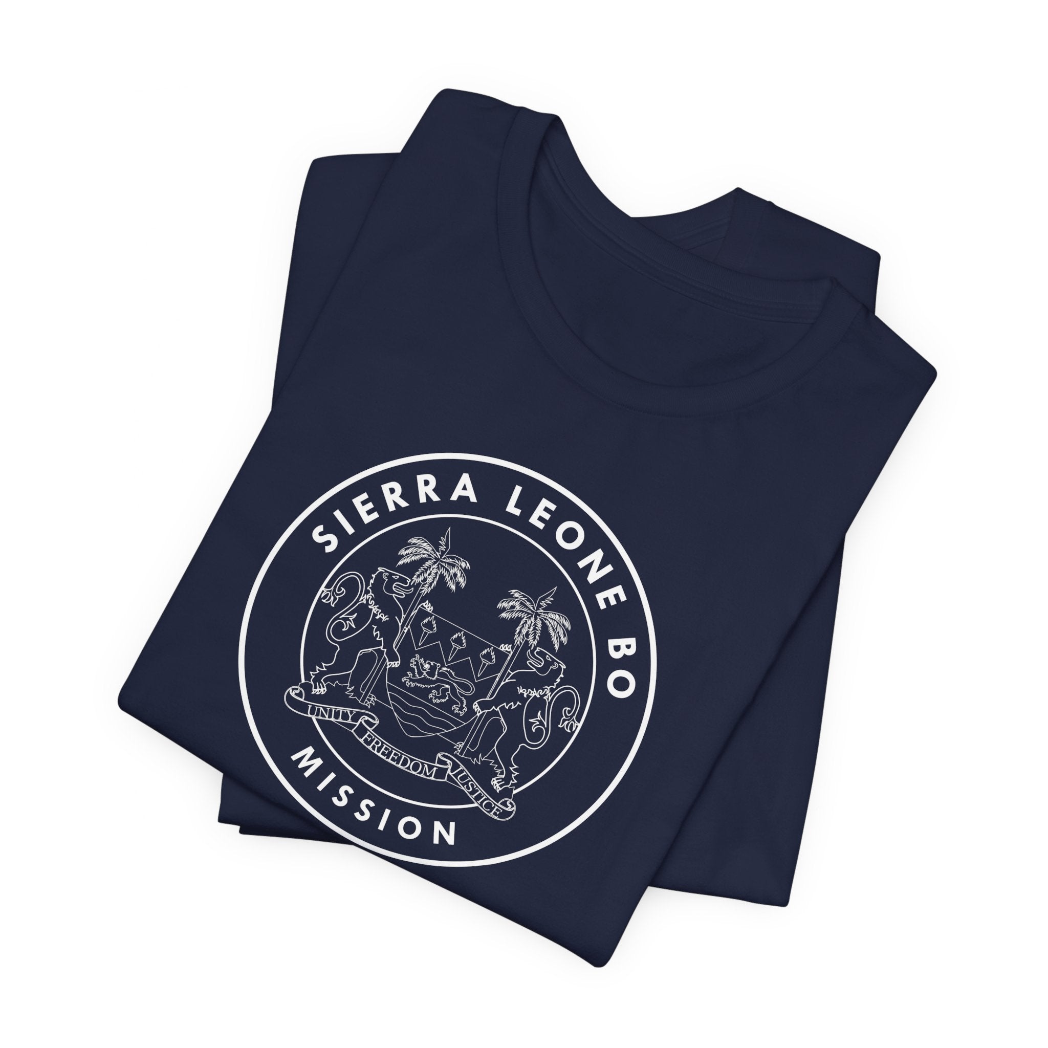 Sierra Leone Bo Mission Circular Monochrome Logo T-Shirt - Mission Wishlist - LDS Missionary Gift Store