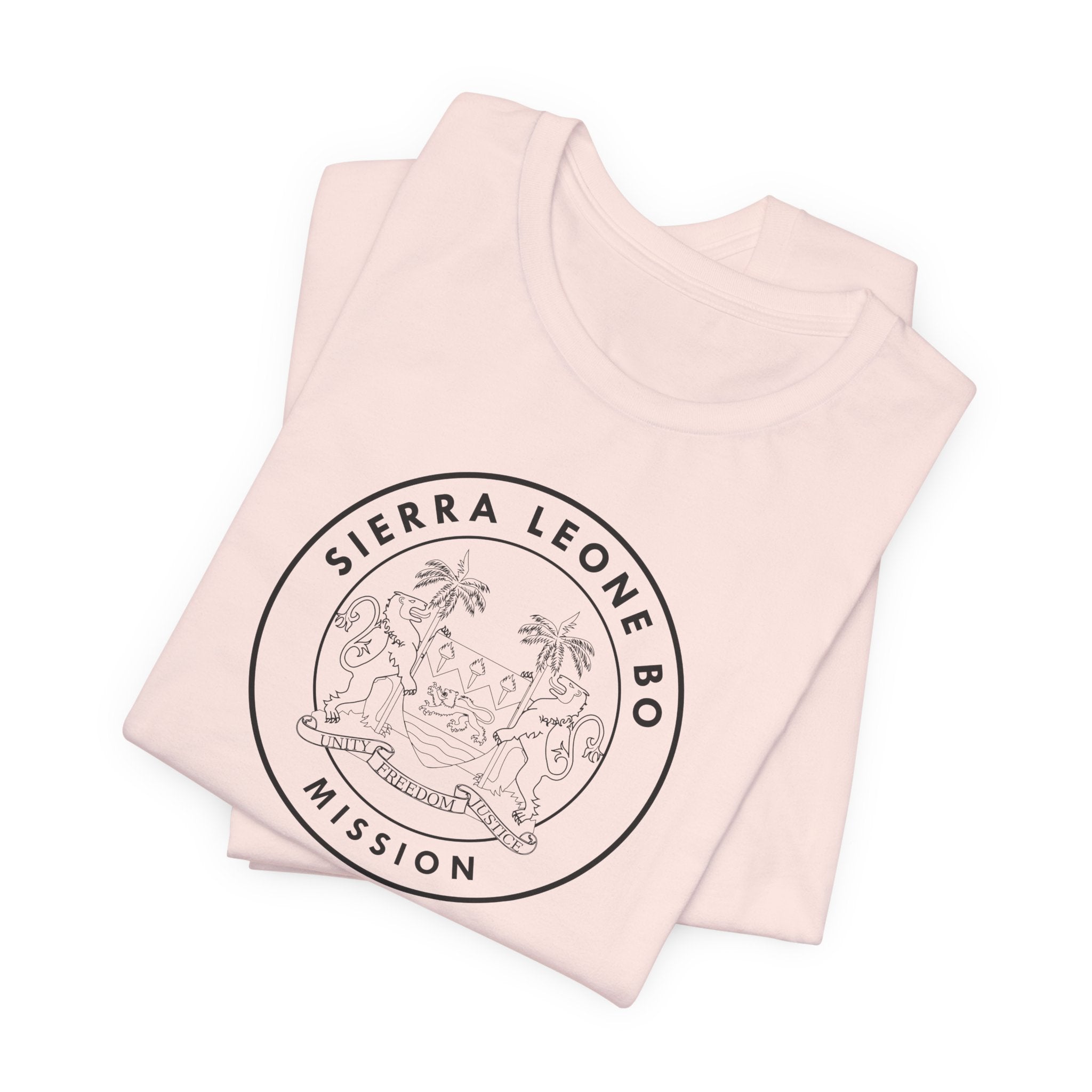 Sierra Leone Bo Mission Circular Monochrome Logo T-Shirt - Mission Wishlist - LDS Missionary Gift Store