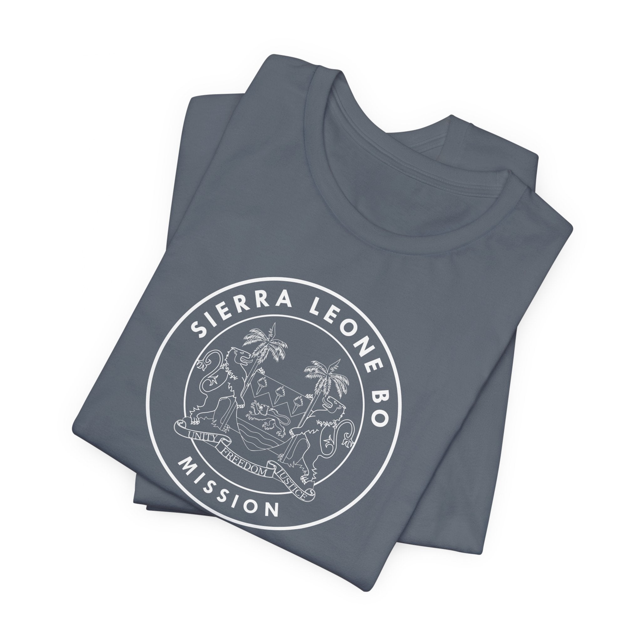Sierra Leone Bo Mission Circular Monochrome Logo T-Shirt - Mission Wishlist - LDS Missionary Gift Store