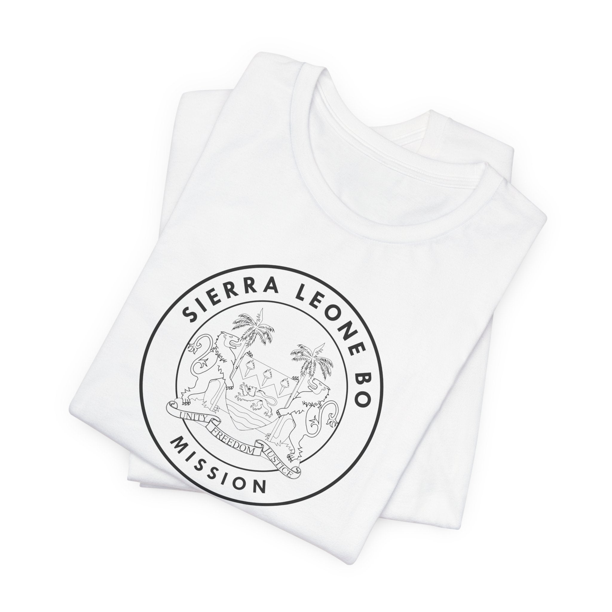 Sierra Leone Bo Mission Circular Monochrome Logo T-Shirt - Mission Wishlist - LDS Missionary Gift Store