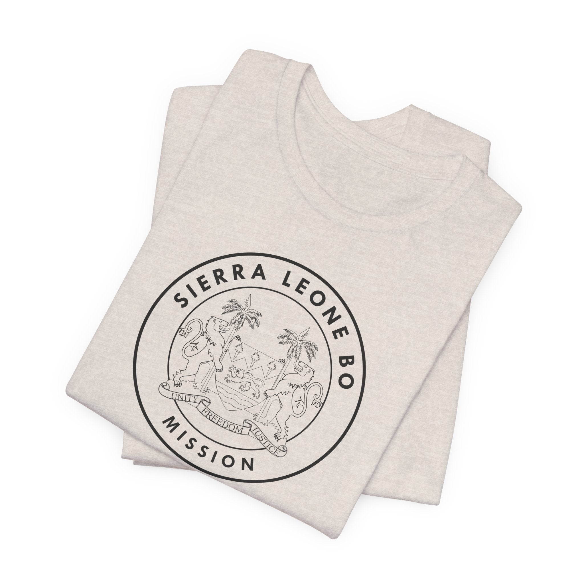 Sierra Leone Bo Mission Circular Monochrome Logo T-Shirt - Mission Wishlist - LDS Missionary Gift Store
