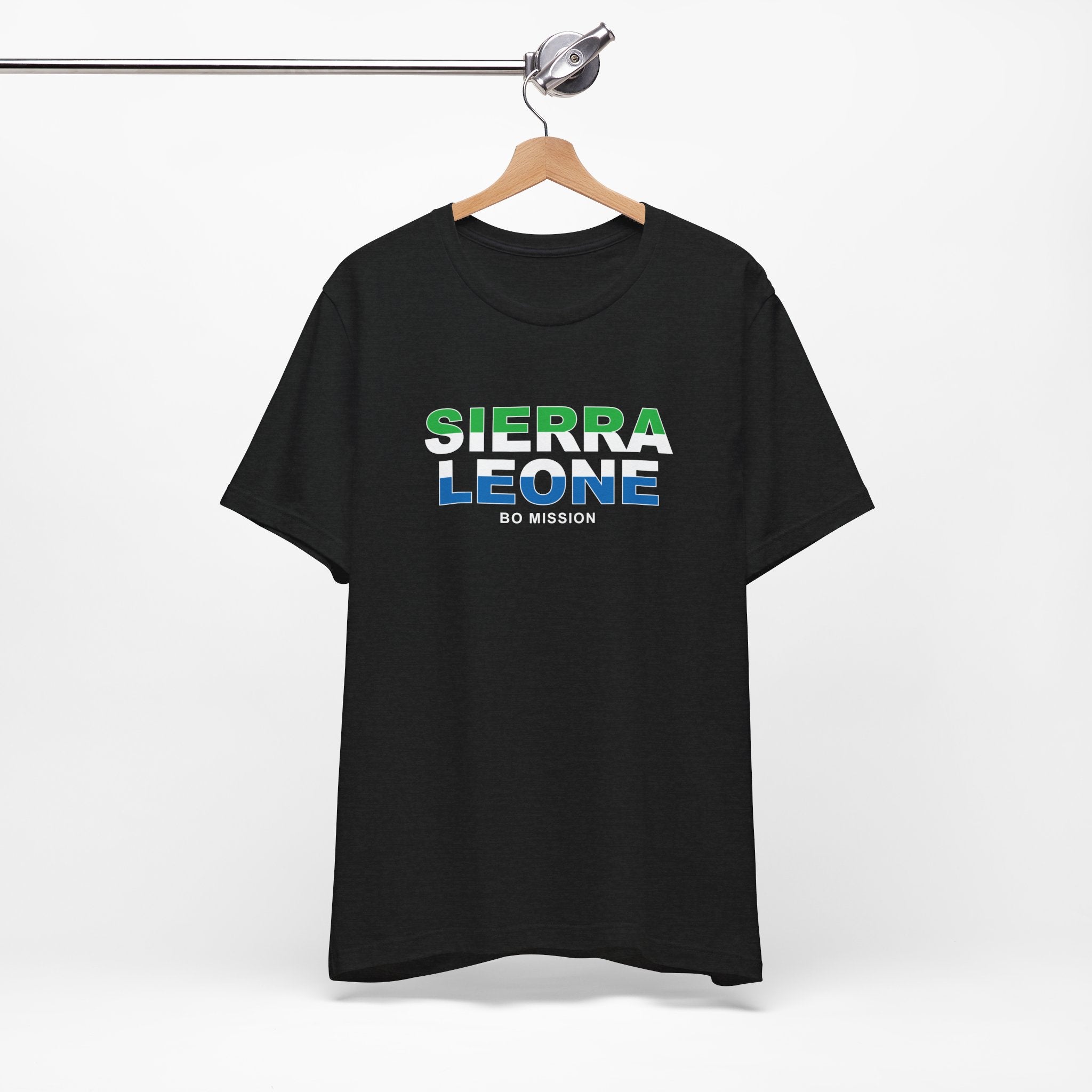 Sierra Leone Bo Mission Flag Title T-shirt - Mission Wishlist - LDS Missionary Gift Store