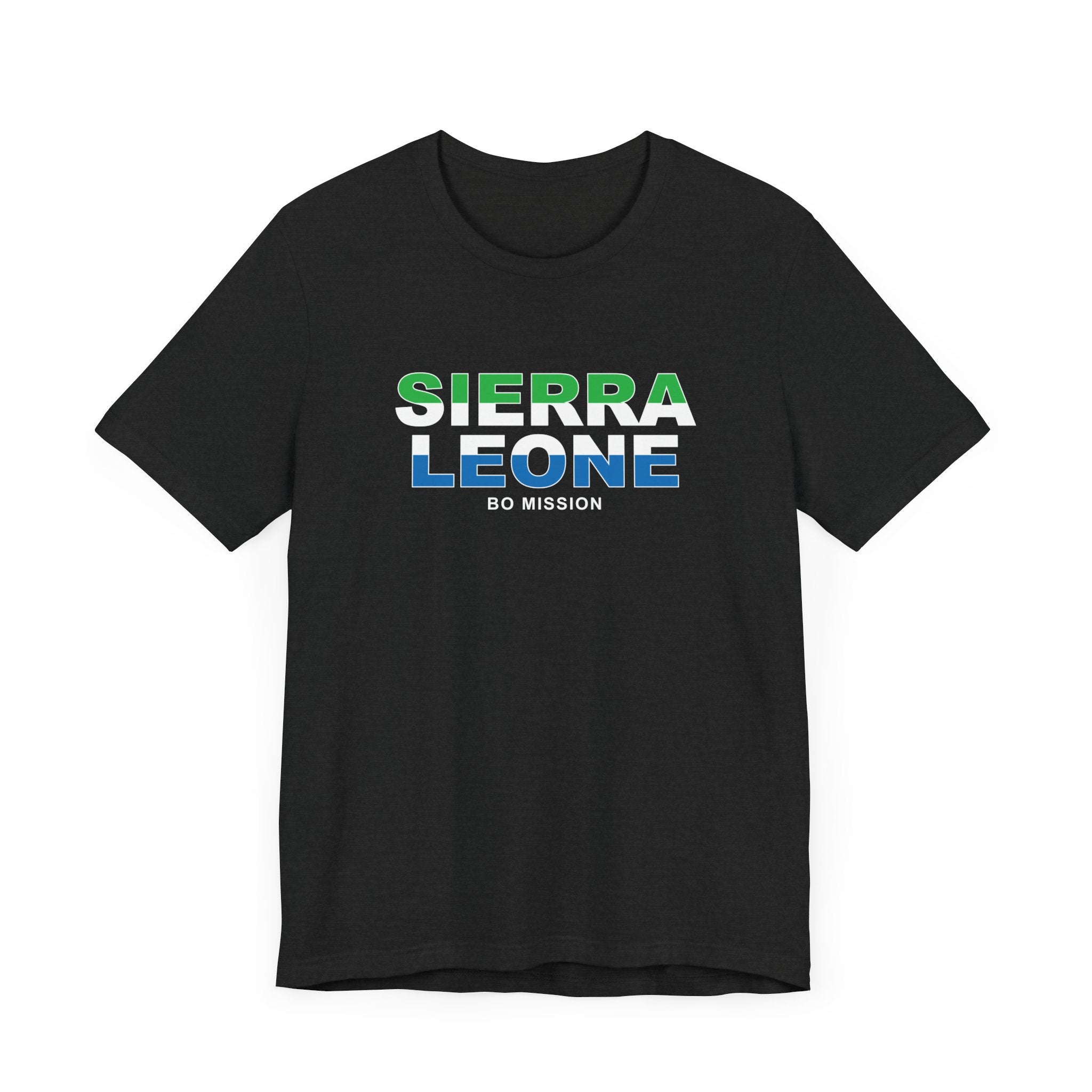 Sierra Leone Bo Mission Flag Title T-shirt - Mission Wishlist - LDS Missionary Gift Store
