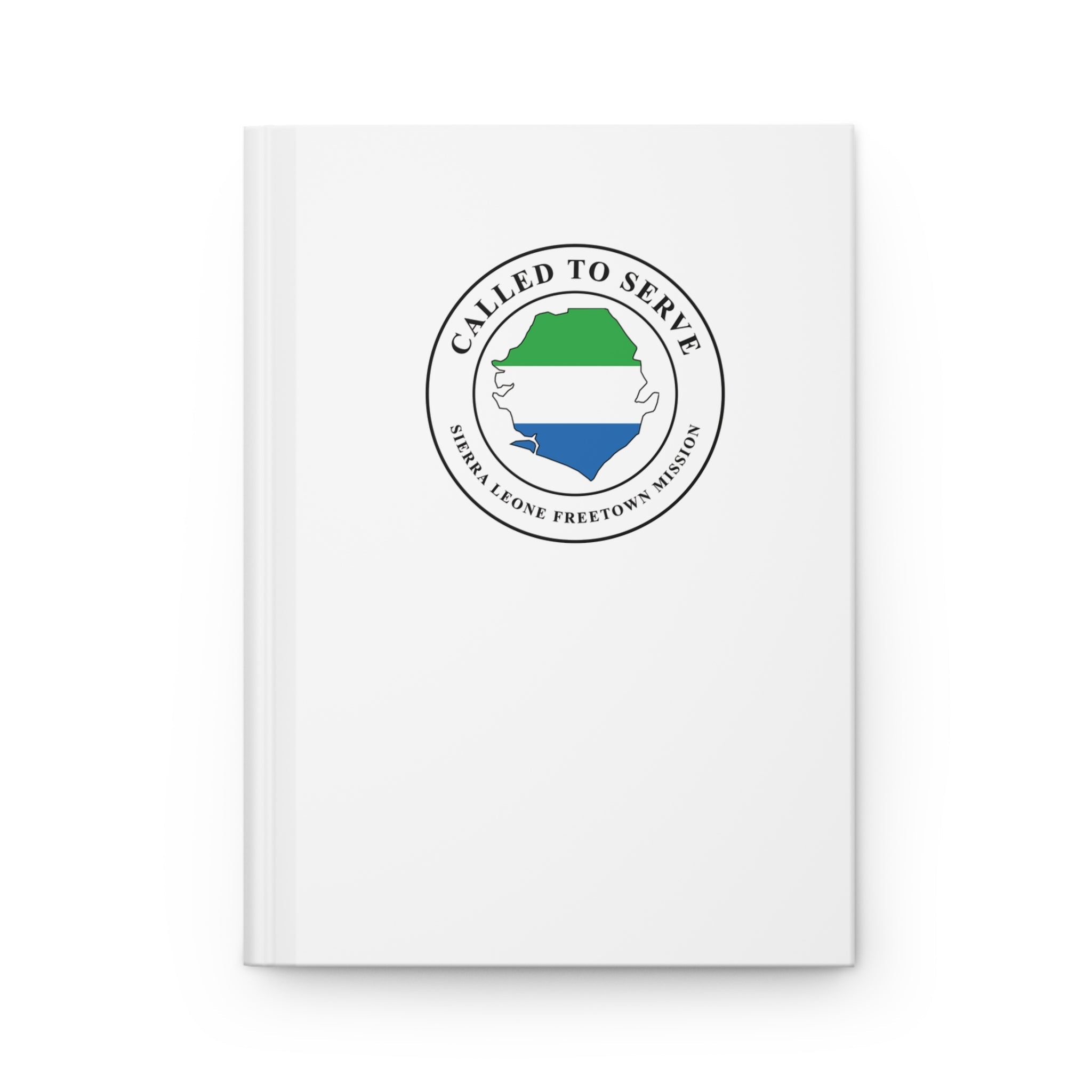 Sierra Leone Freetown Mission Flag Map Called to Serve White Hardcover Journal Matte - Mission Wishlist - LDS Missionary Gift Store