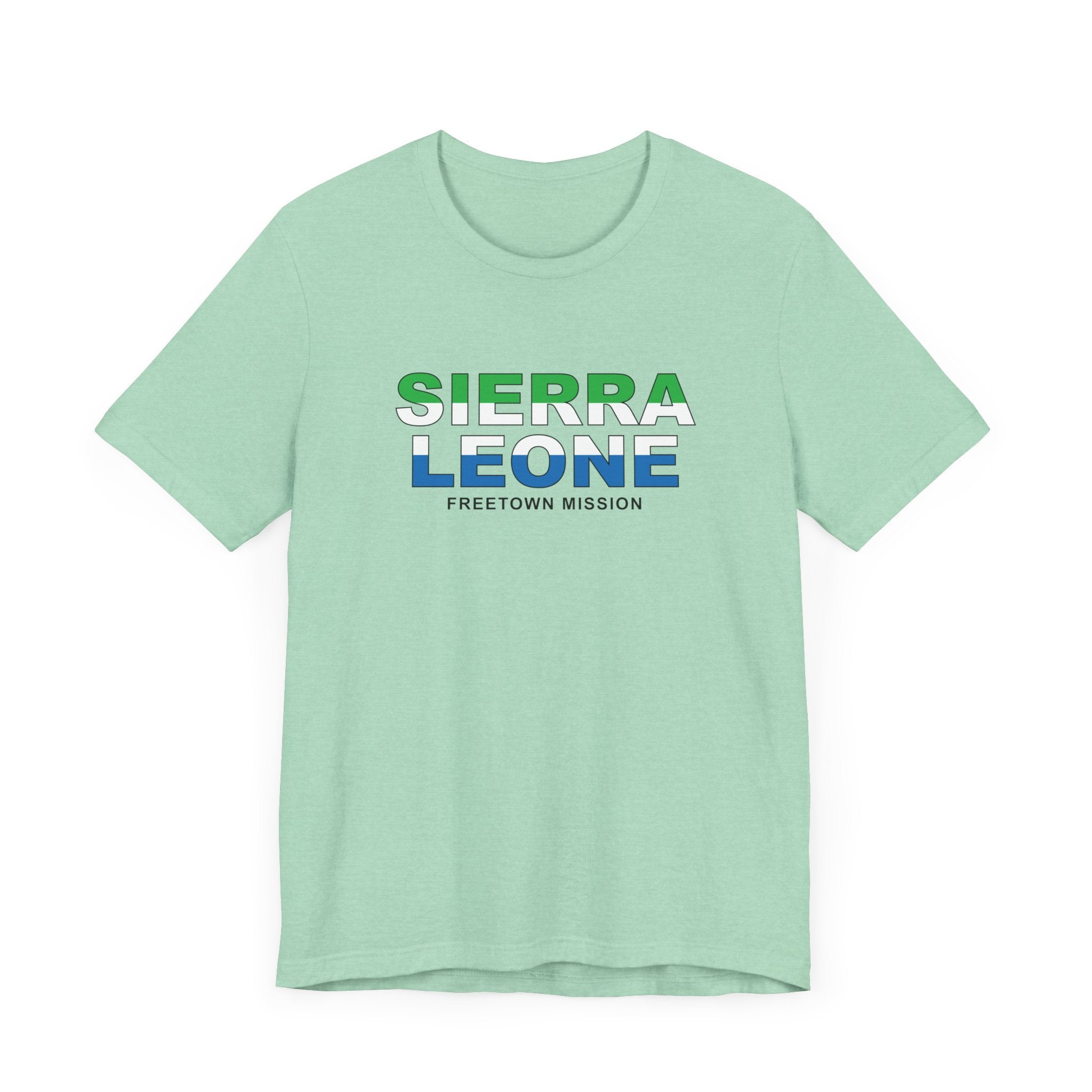 Sierra Leone Freetown Mission Flag Title T-shirt - Mission Wishlist - LDS Missionary Gift Store