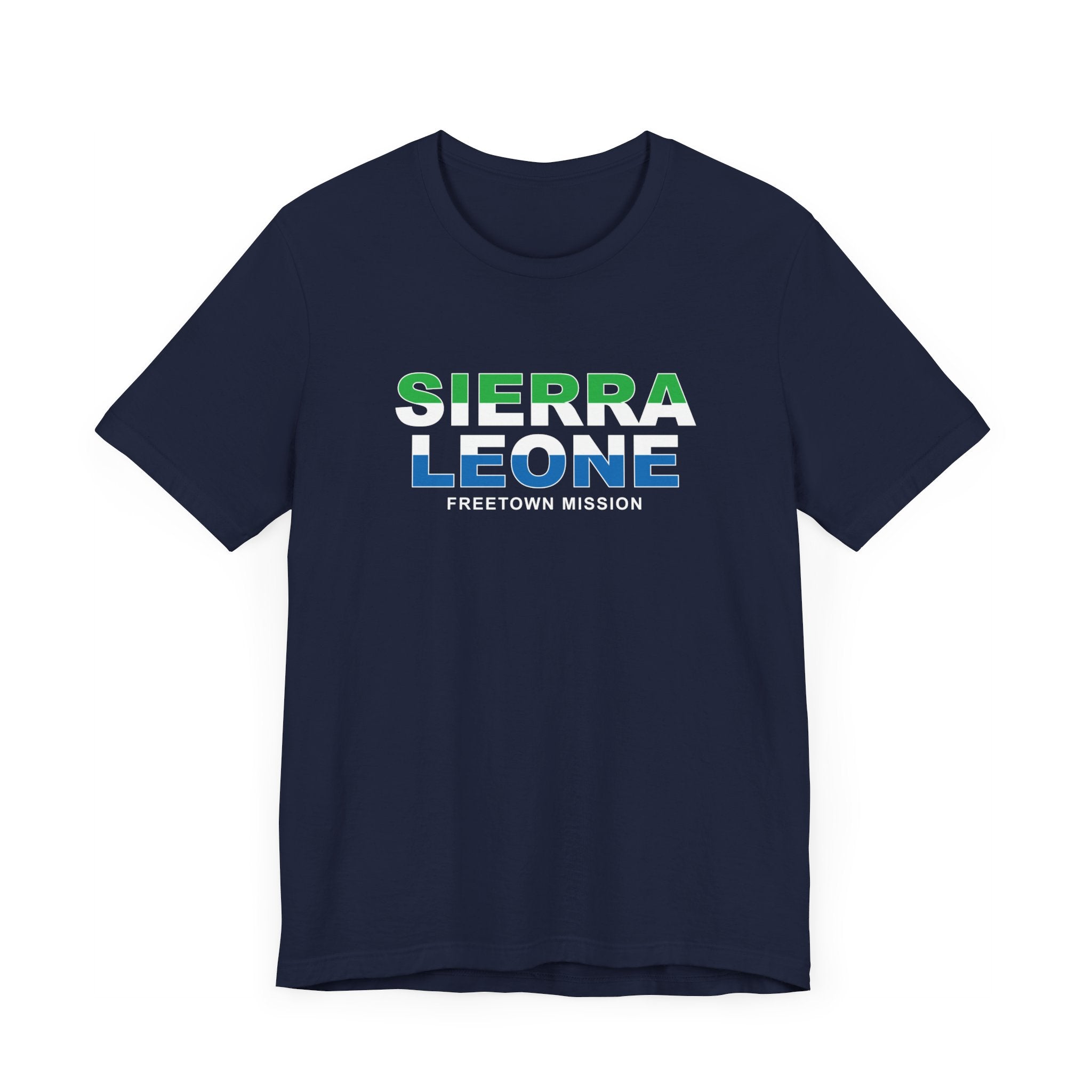 Sierra Leone Freetown Mission Flag Title T-shirt - Mission Wishlist - LDS Missionary Gift Store
