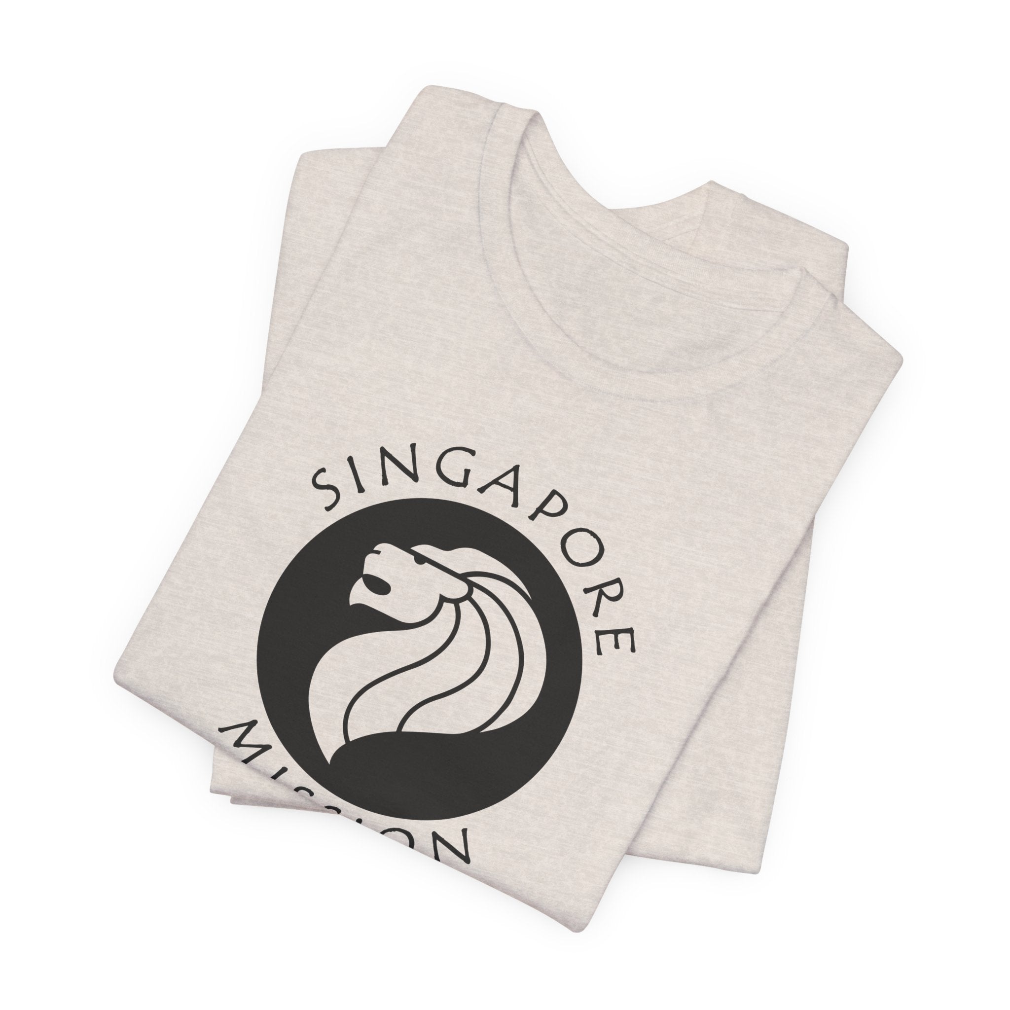 Singapore Mission Circular Monochrome Logo T-Shirt - Mission Wishlist - LDS Missionary Gift Store