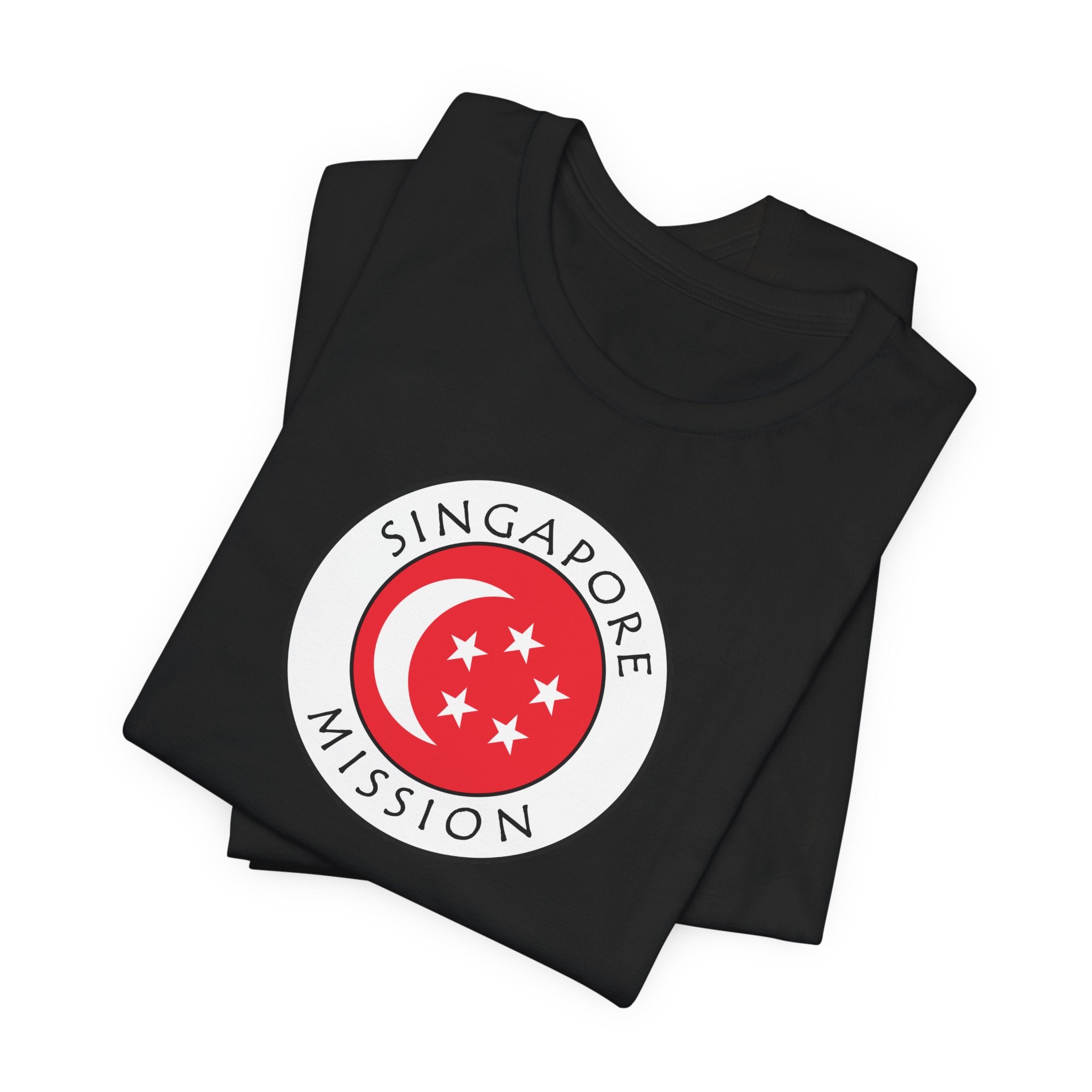 Singapore Mission Flag Logo (White Border) T-shirt - Mission Wishlist - LDS Missionary Gift Store