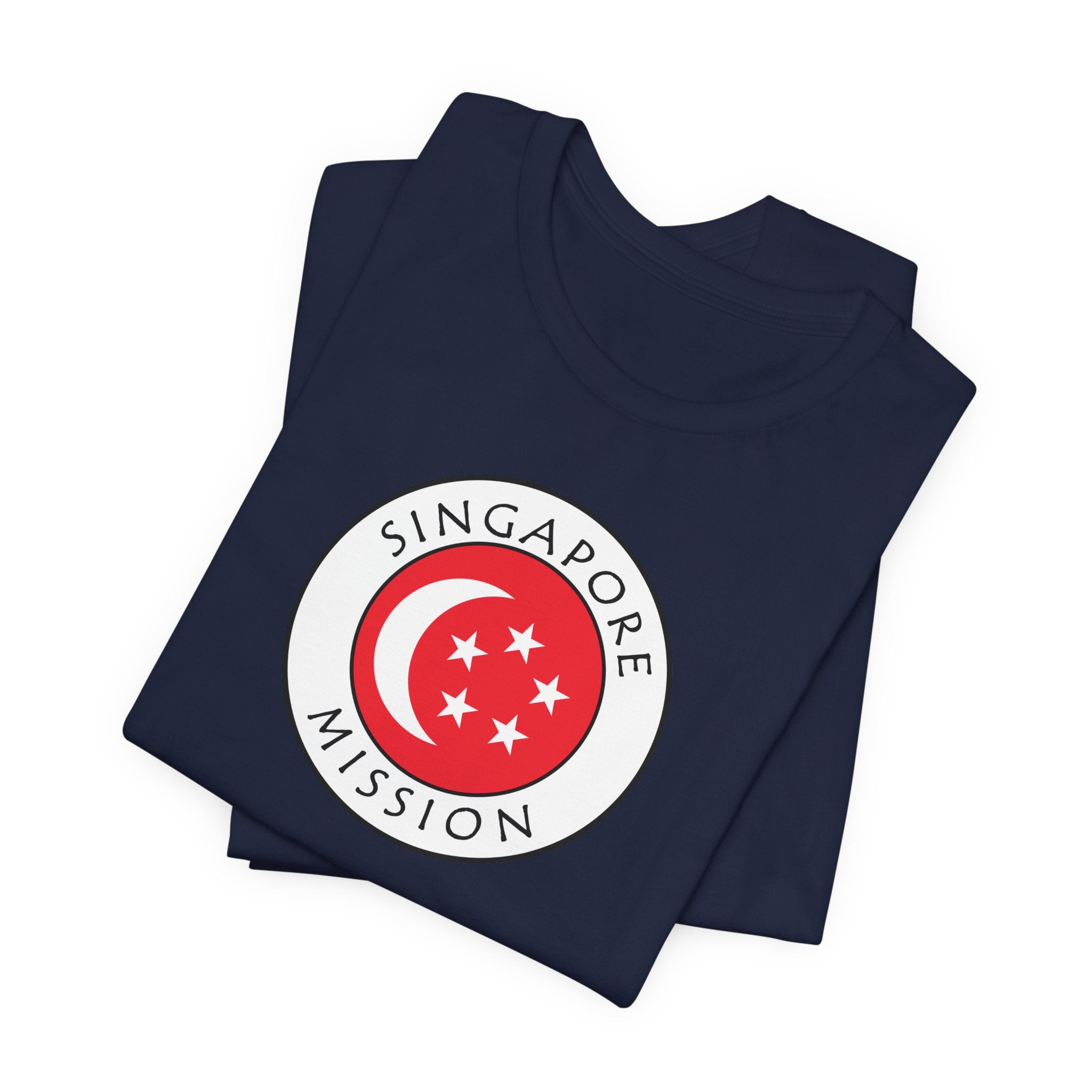 Singapore Mission Flag Logo (White Border) T-shirt - Mission Wishlist - LDS Missionary Gift Store