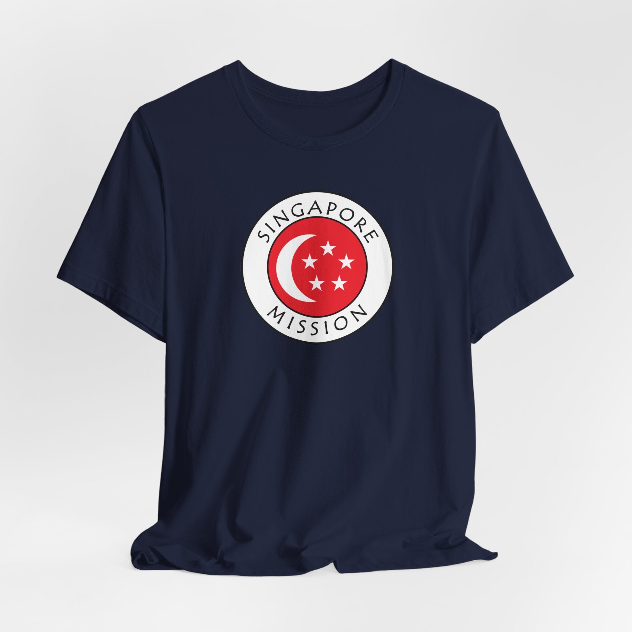 Singapore Mission Flag Logo (White Border) T-shirt - Mission Wishlist - LDS Missionary Gift Store
