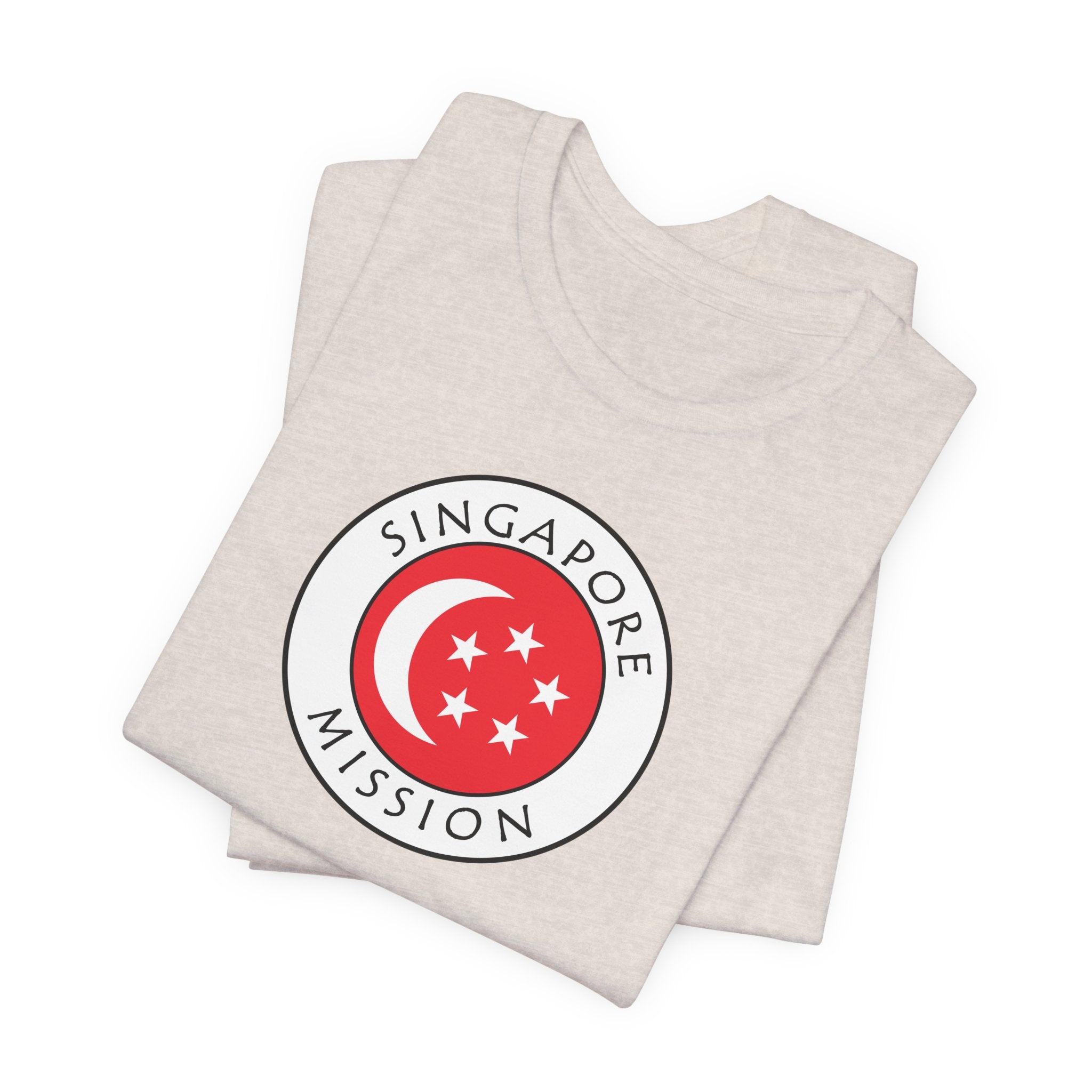 Singapore Mission Flag Logo (White Border) T-shirt - Mission Wishlist - LDS Missionary Gift Store