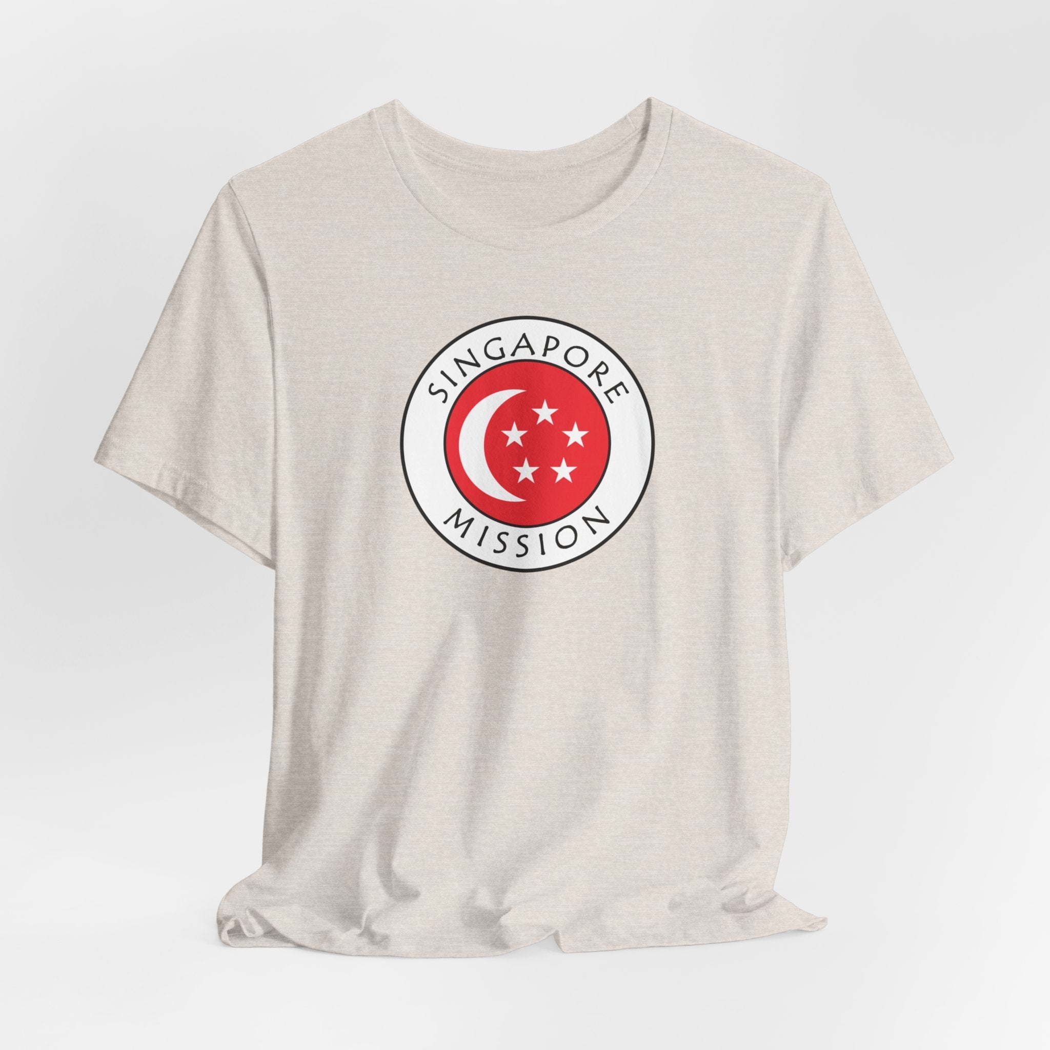 Singapore Mission Flag Logo (White Border) T-shirt - Mission Wishlist - LDS Missionary Gift Store