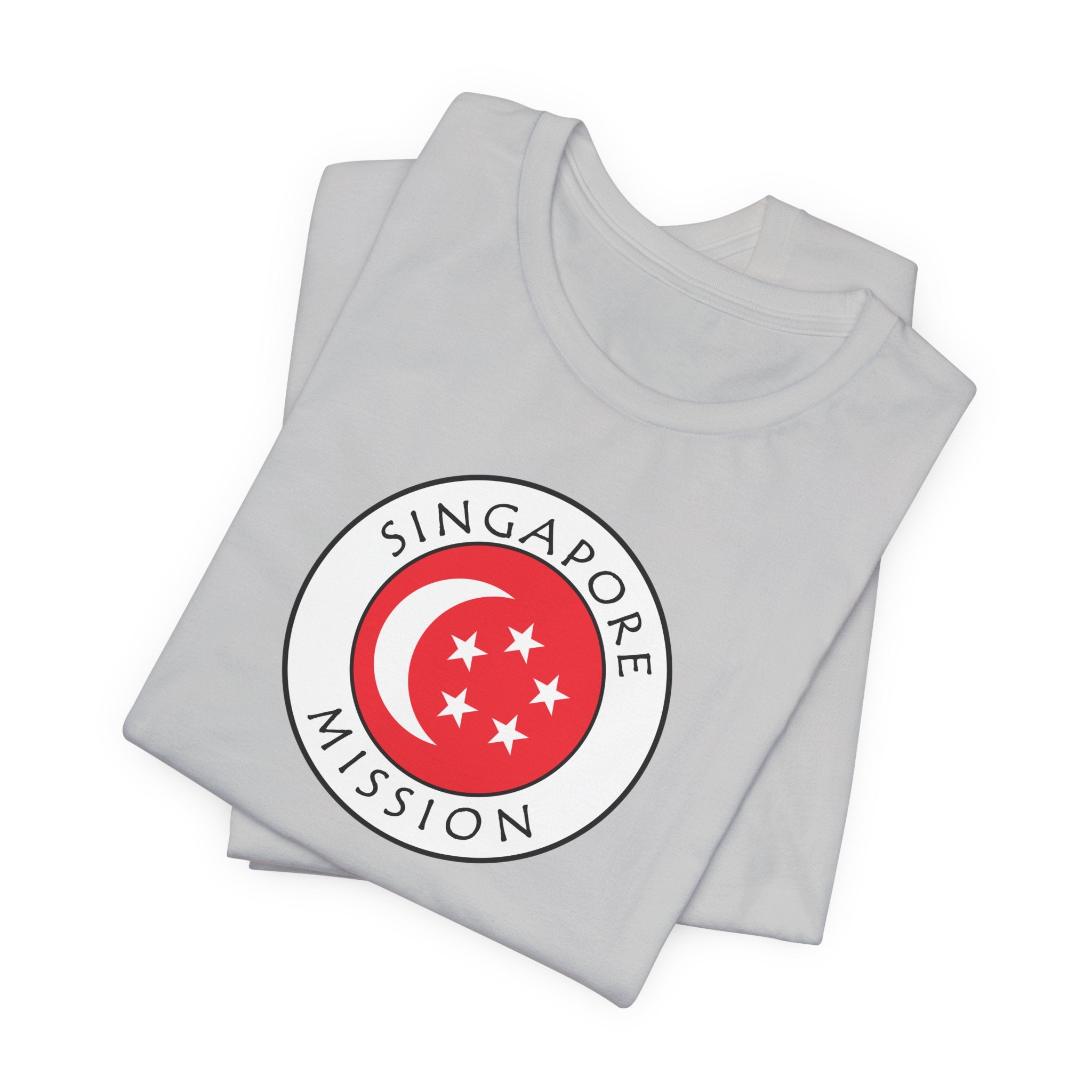 Singapore Mission Flag Logo (White Border) T-shirt - Mission Wishlist - LDS Missionary Gift Store