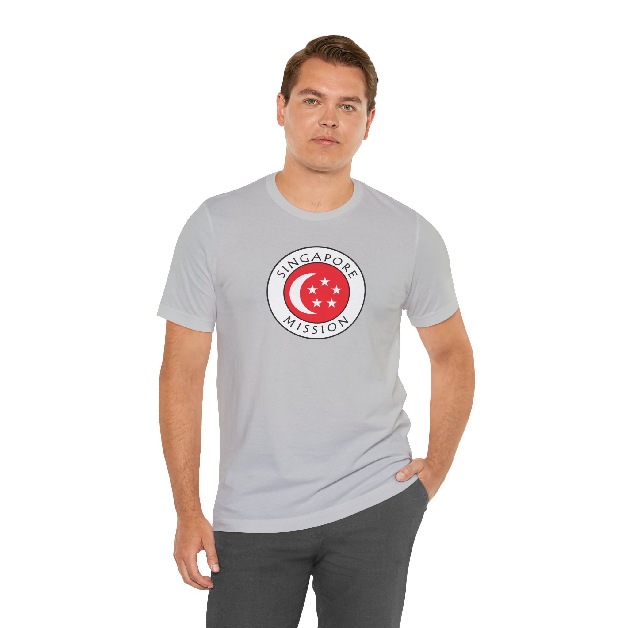 Singapore Mission Flag Logo (White Border) T-shirt - Mission Wishlist - LDS Missionary Gift Store