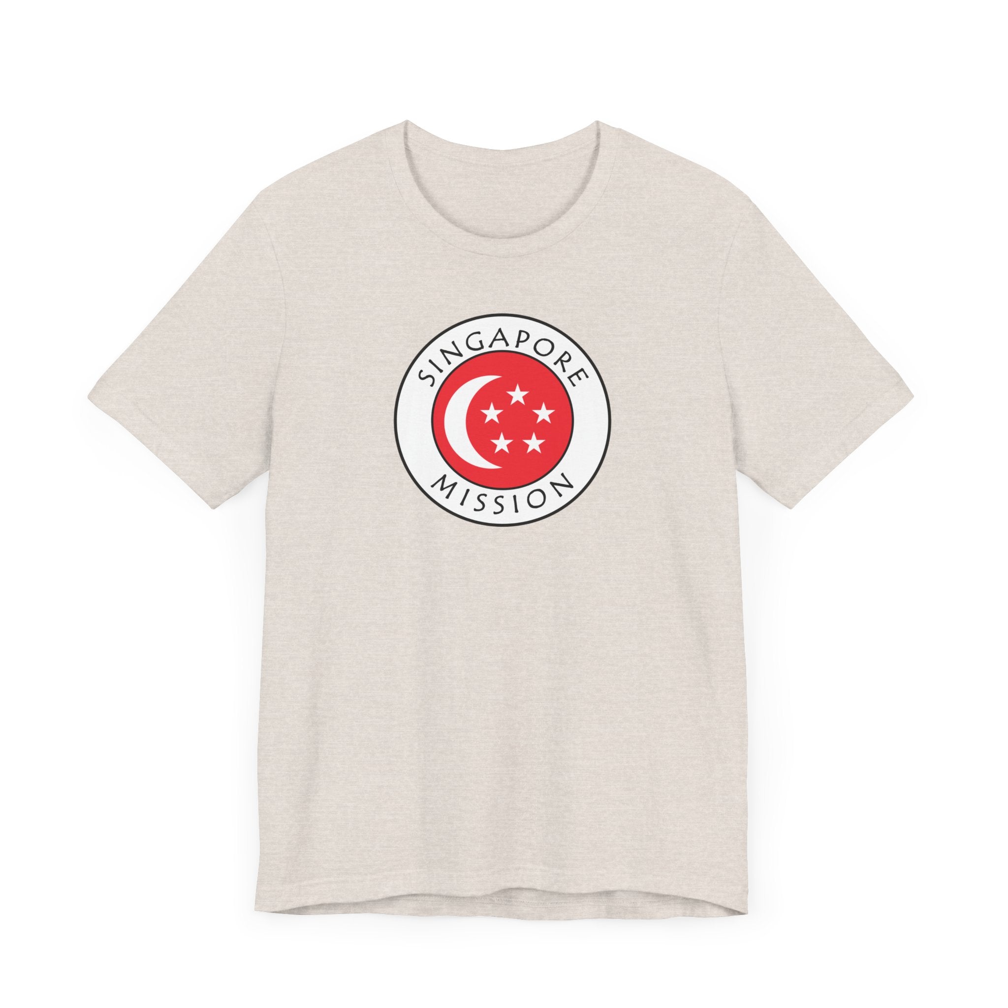 Singapore Mission Flag Logo (White Border) T-shirt - Mission Wishlist - LDS Missionary Gift Store