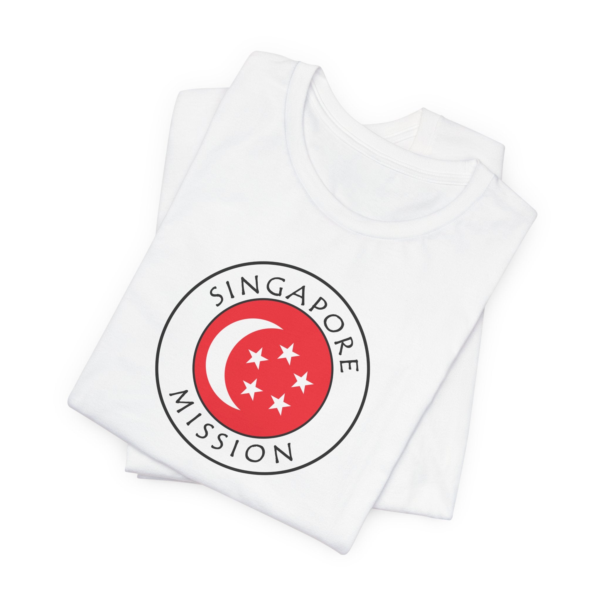 Singapore Mission Flag Logo (White Border) T-shirt - Mission Wishlist - LDS Missionary Gift Store