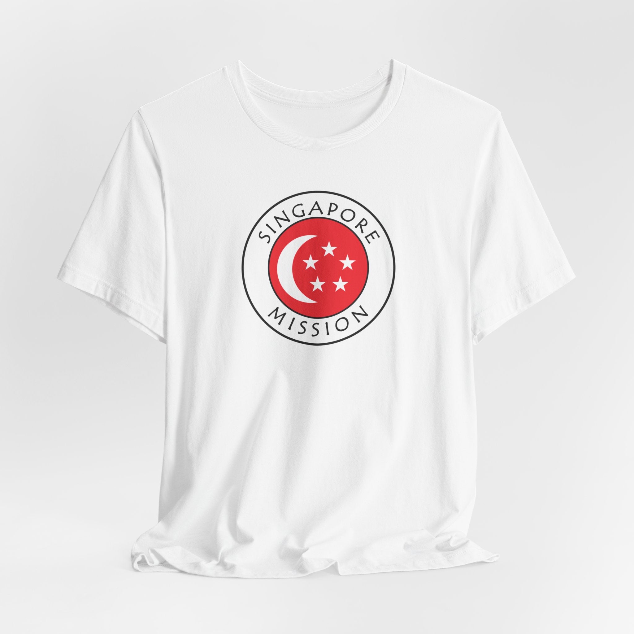 Singapore Mission Flag Logo (White Border) T-shirt - Mission Wishlist - LDS Missionary Gift Store