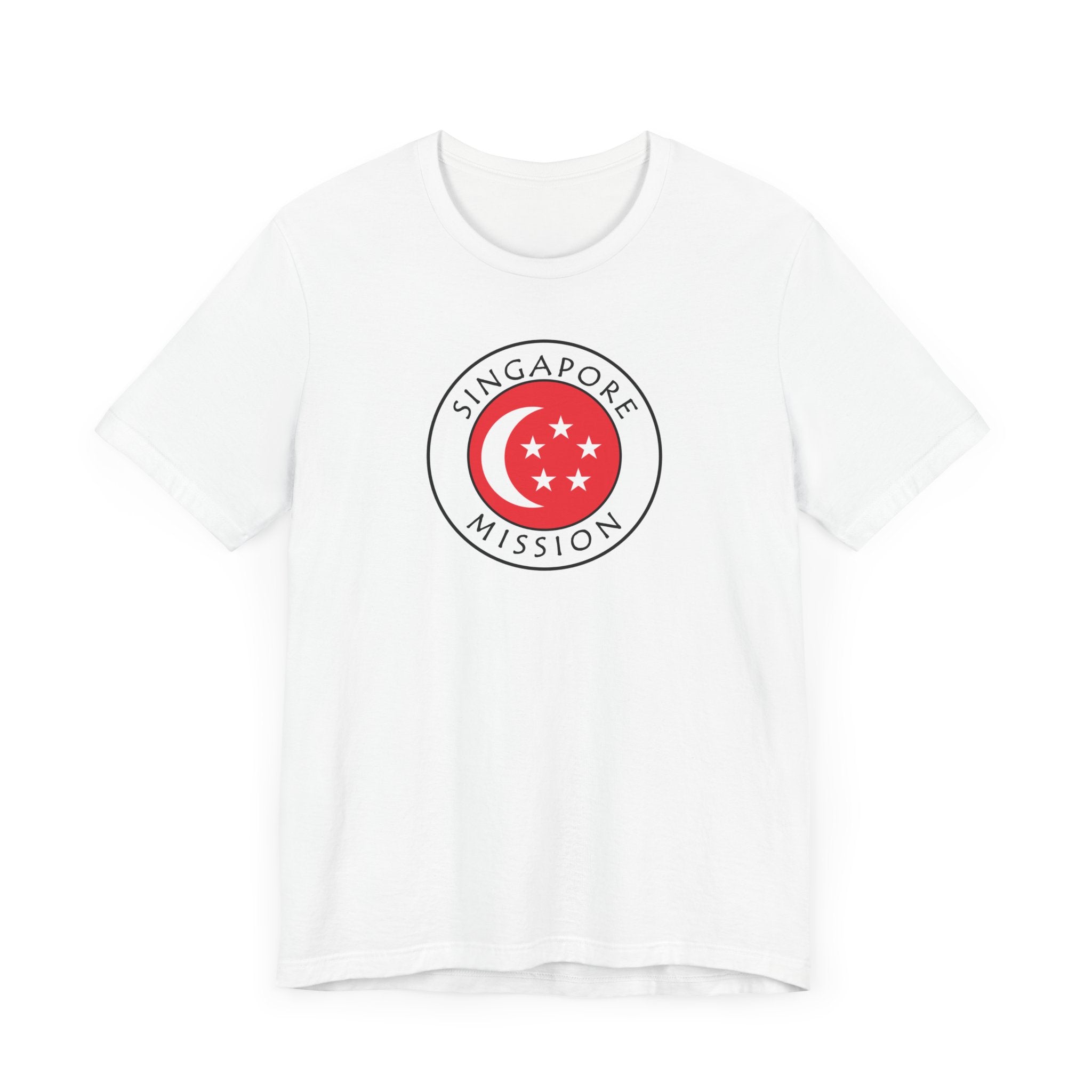 Singapore Mission Flag Logo (White Border) T-shirt - Mission Wishlist - LDS Missionary Gift Store