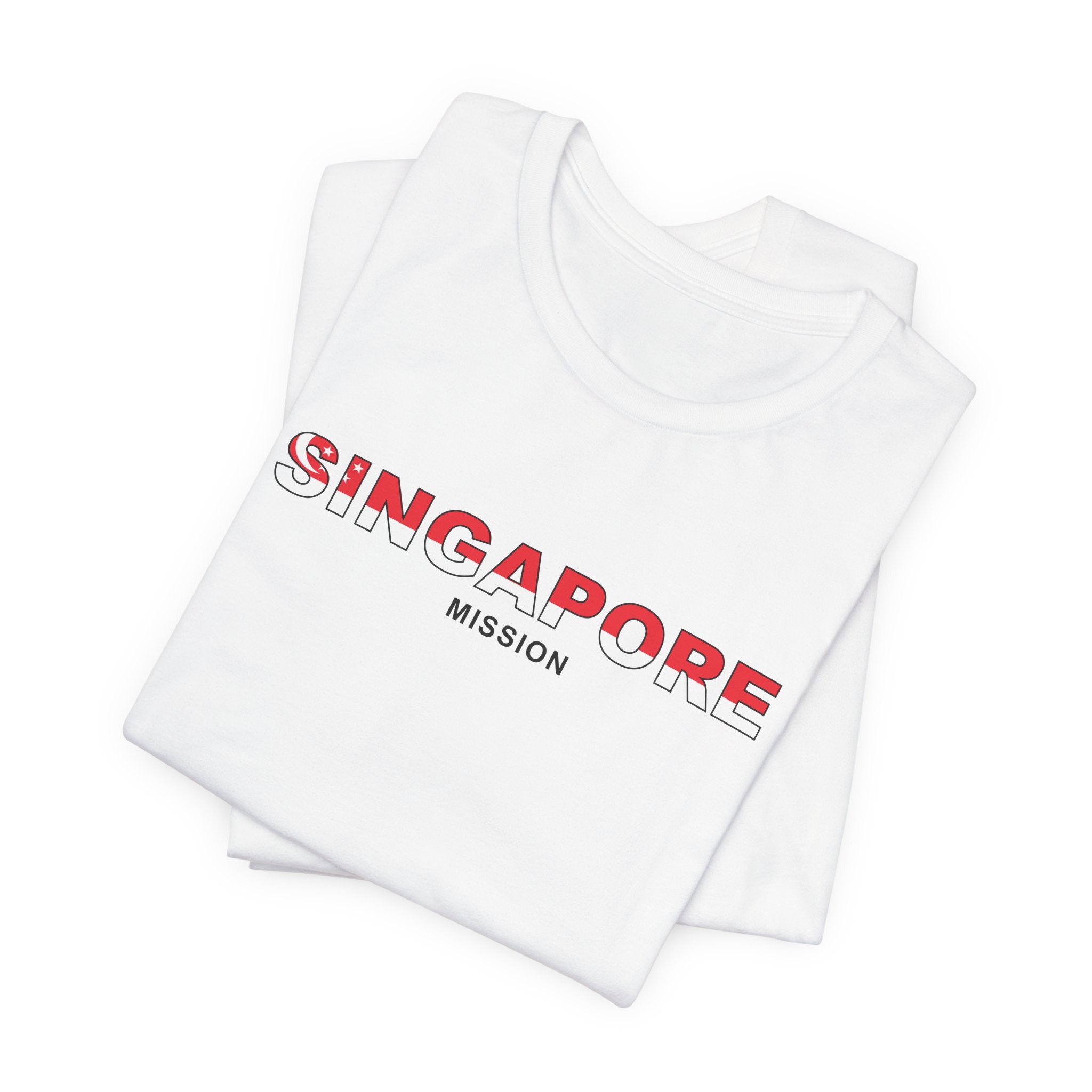 Singapore Mission Flag Title T-shirt - Mission Wishlist - LDS Missionary Gift Store