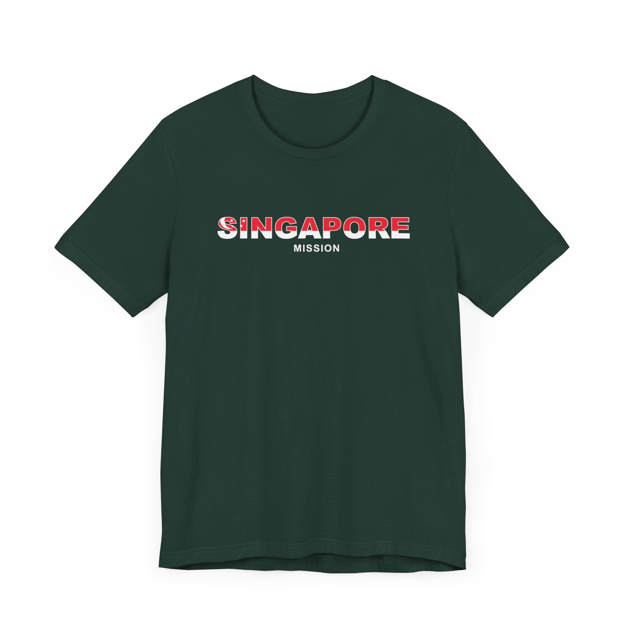 Singapore Mission Flag Title T-shirt - Mission Wishlist - LDS Missionary Gift Store