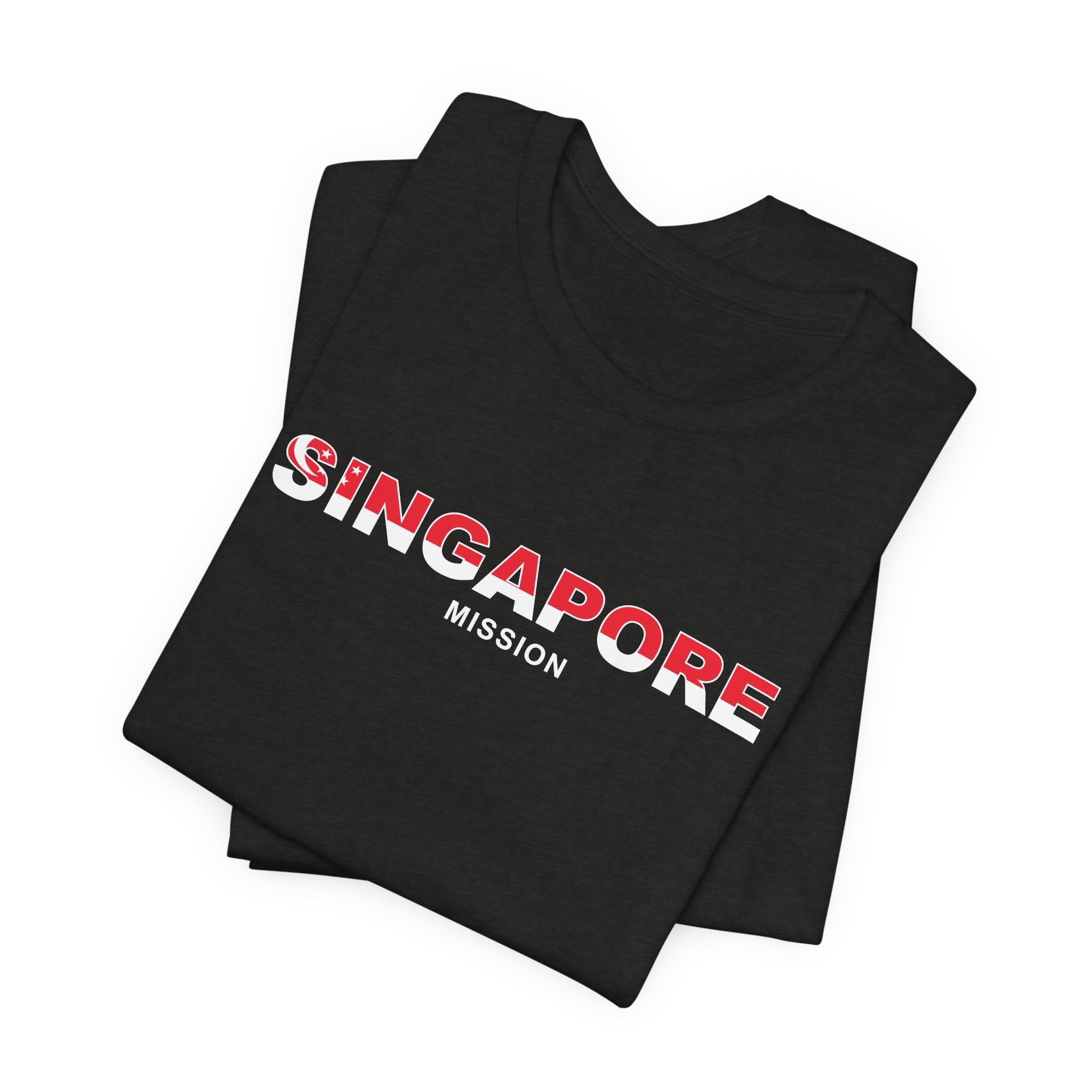 Singapore Mission Flag Title T-shirt - Mission Wishlist - LDS Missionary Gift Store