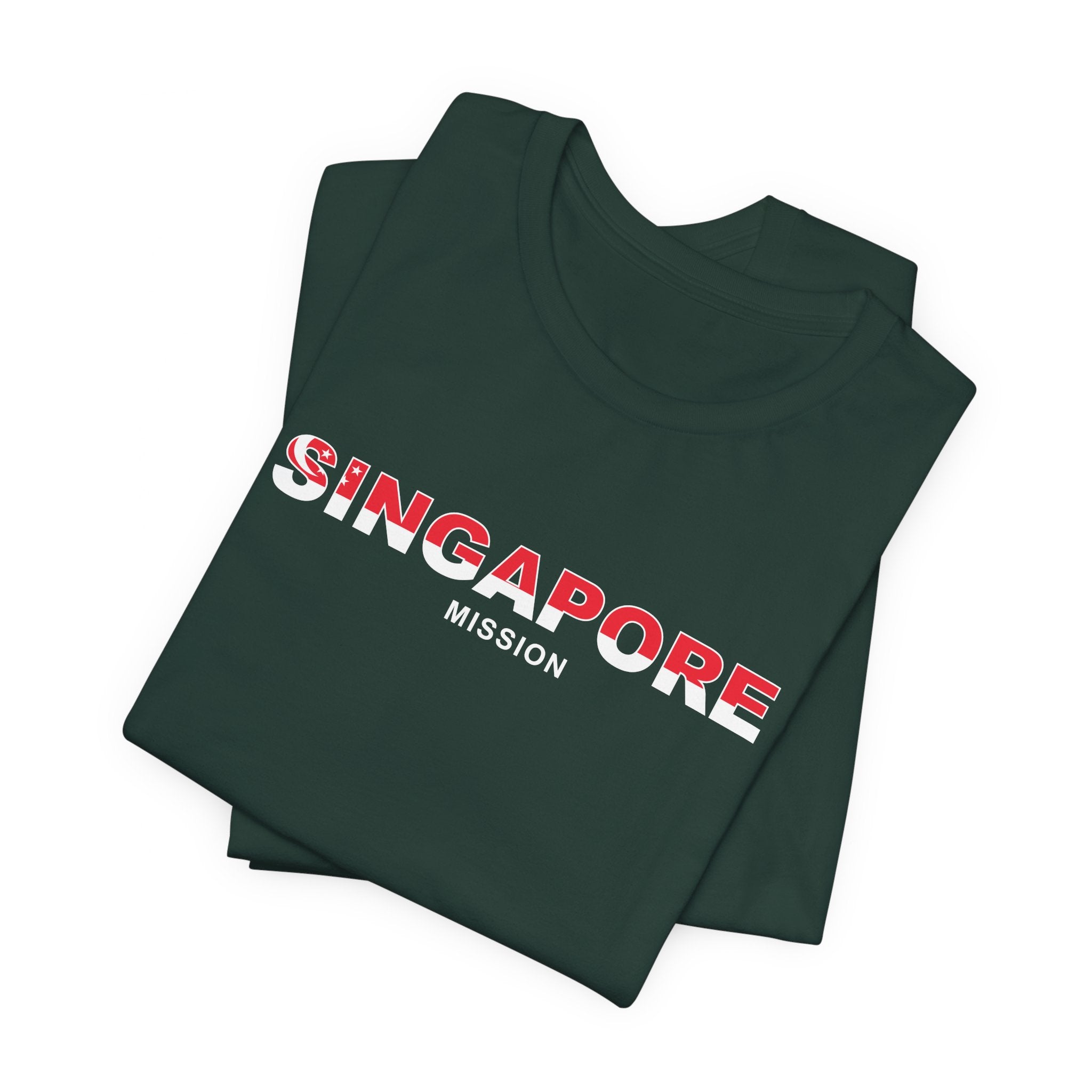 Singapore Mission Flag Title T-shirt - Mission Wishlist - LDS Missionary Gift Store