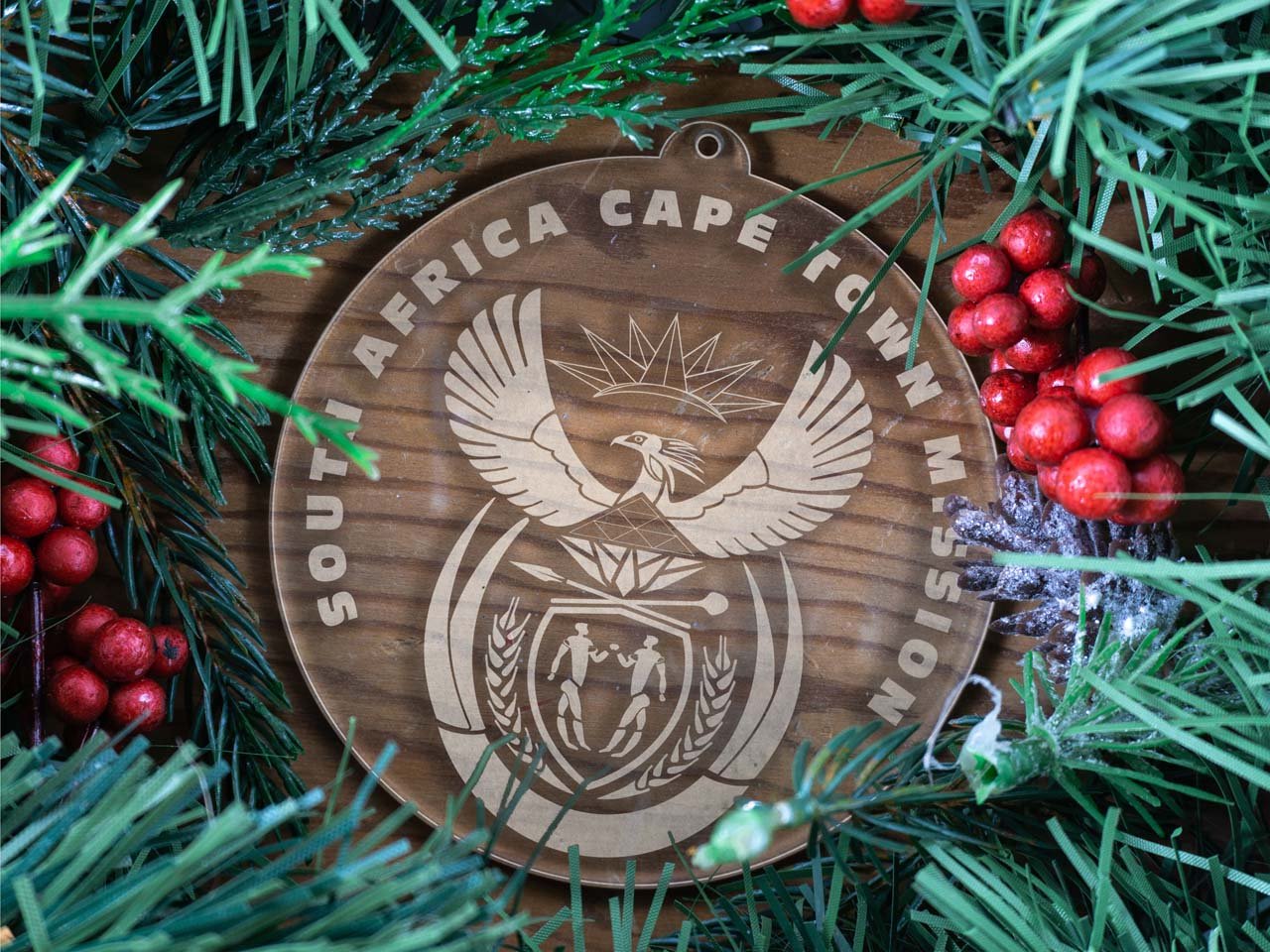 South Africa Cape Town Mission Christmas Ornament - Latter-Day Saint LDS Missionary Gift - Book of Mormon