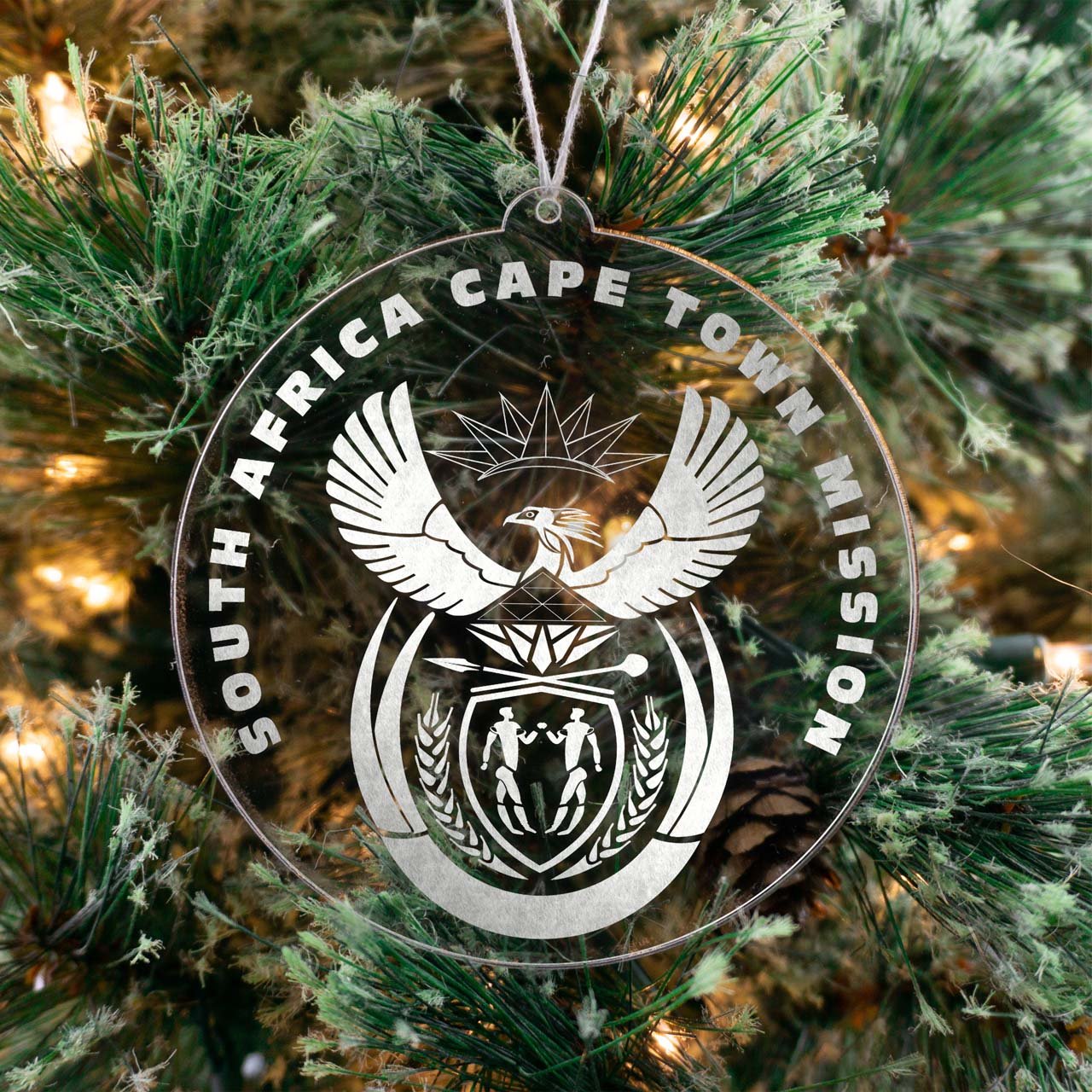 South Africa Cape Town Mission Christmas Ornament - Latter-Day Saint LDS Missionary Gift - Book of Mormon