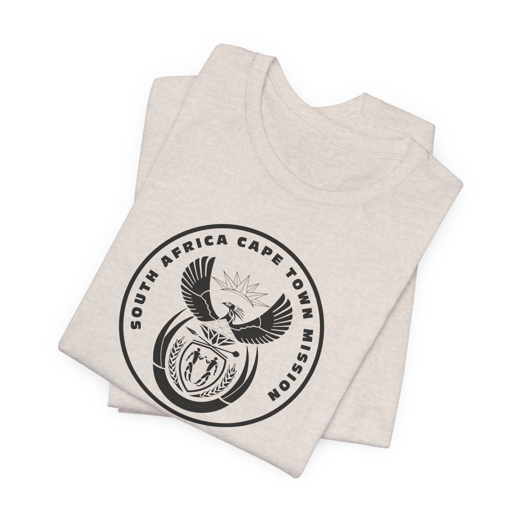 South Africa Cape Town Mission Circular Monochrome Logo T-Shirt - Mission Wishlist - LDS Missionary Gift Store