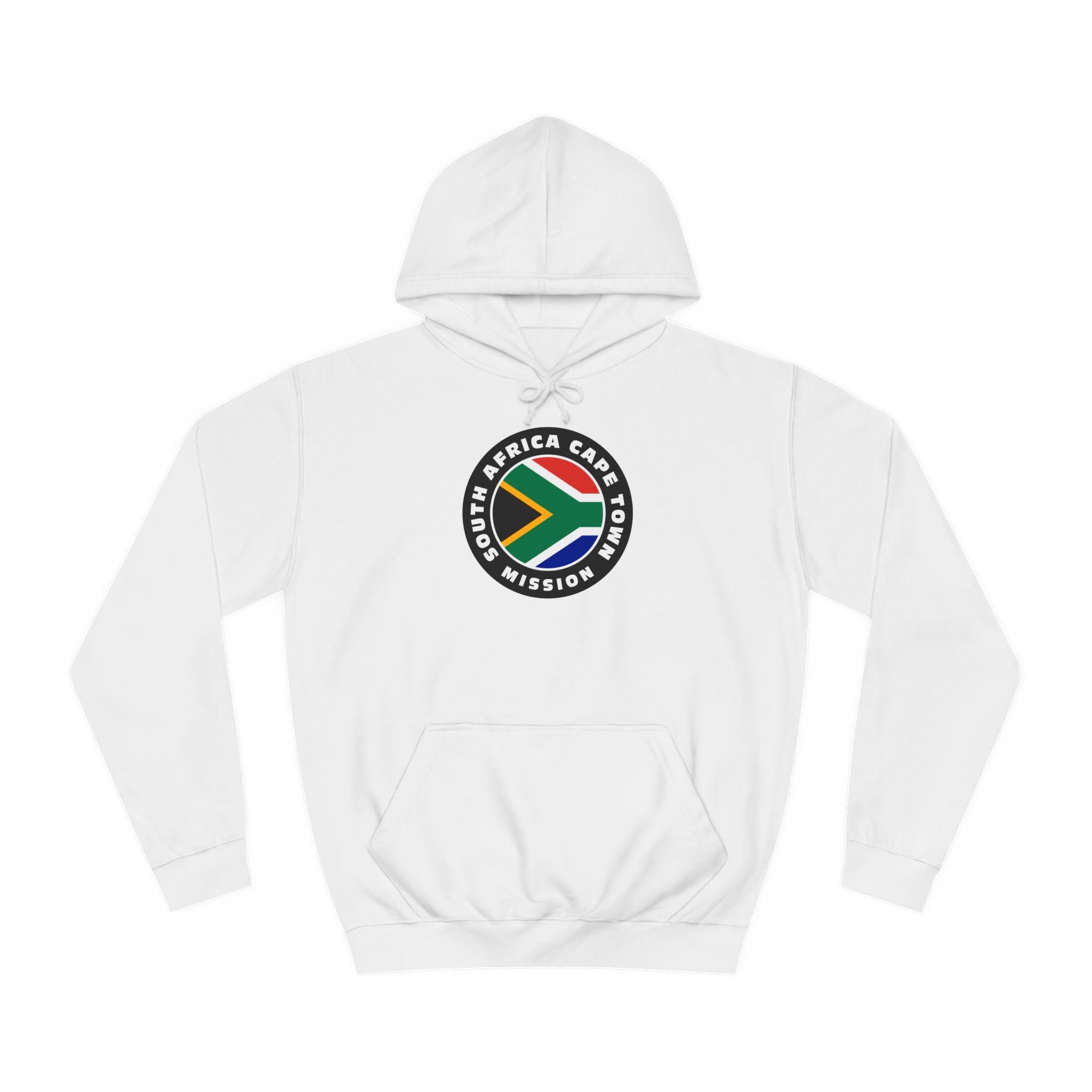 South Africa Cape Town Mission Flag Logo (Black Border) College Hoodie - Mission Wishlist - LDS Missionary Gift Store