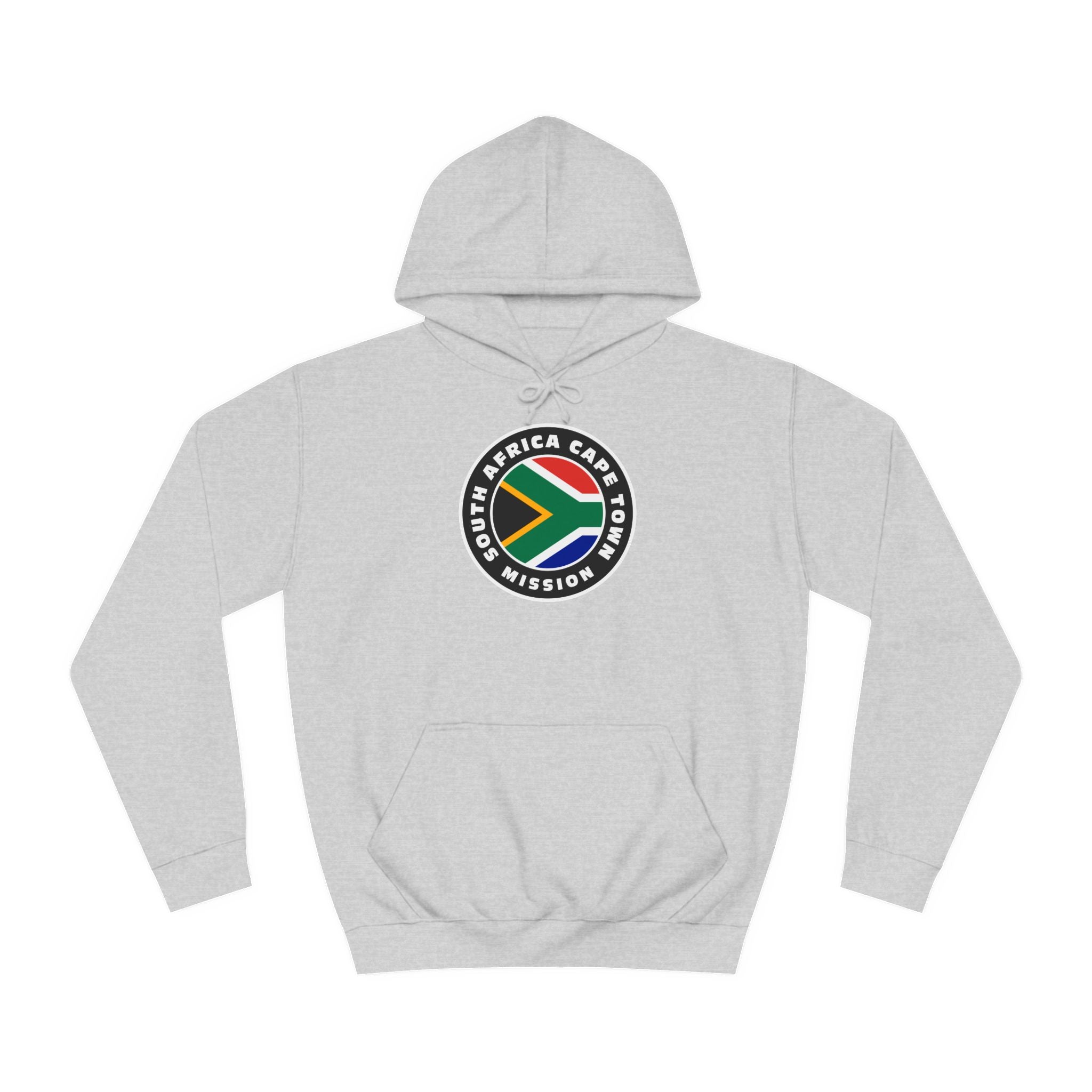 South Africa Cape Town Mission Flag Logo (Black Border) College Hoodie - Mission Wishlist - LDS Missionary Gift Store