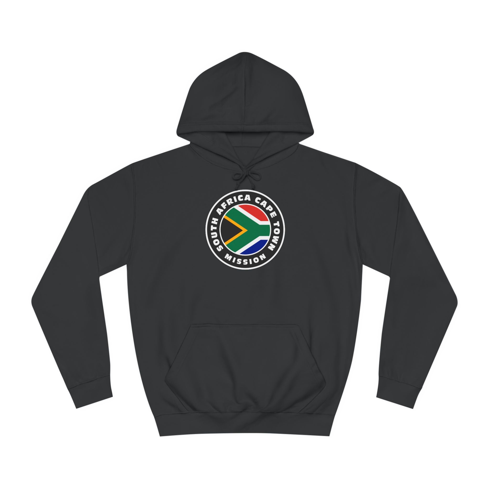 South Africa Cape Town Mission Flag Logo (Black Border) College Hoodie - Mission Wishlist - LDS Missionary Gift Store