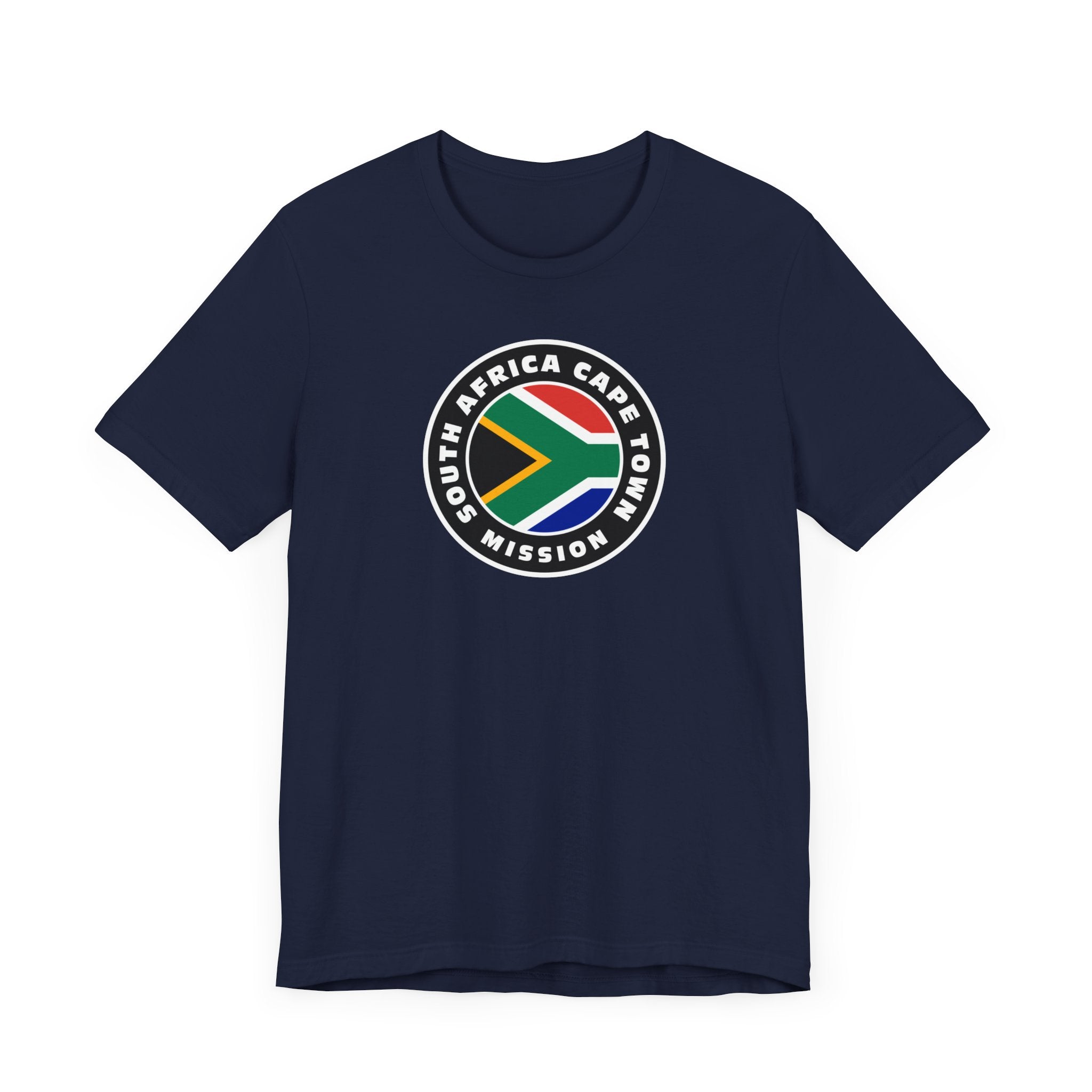 South Africa Cape Town Mission Flag Logo (Black Border) T-shirt - Mission Wishlist - LDS Missionary Gift Store