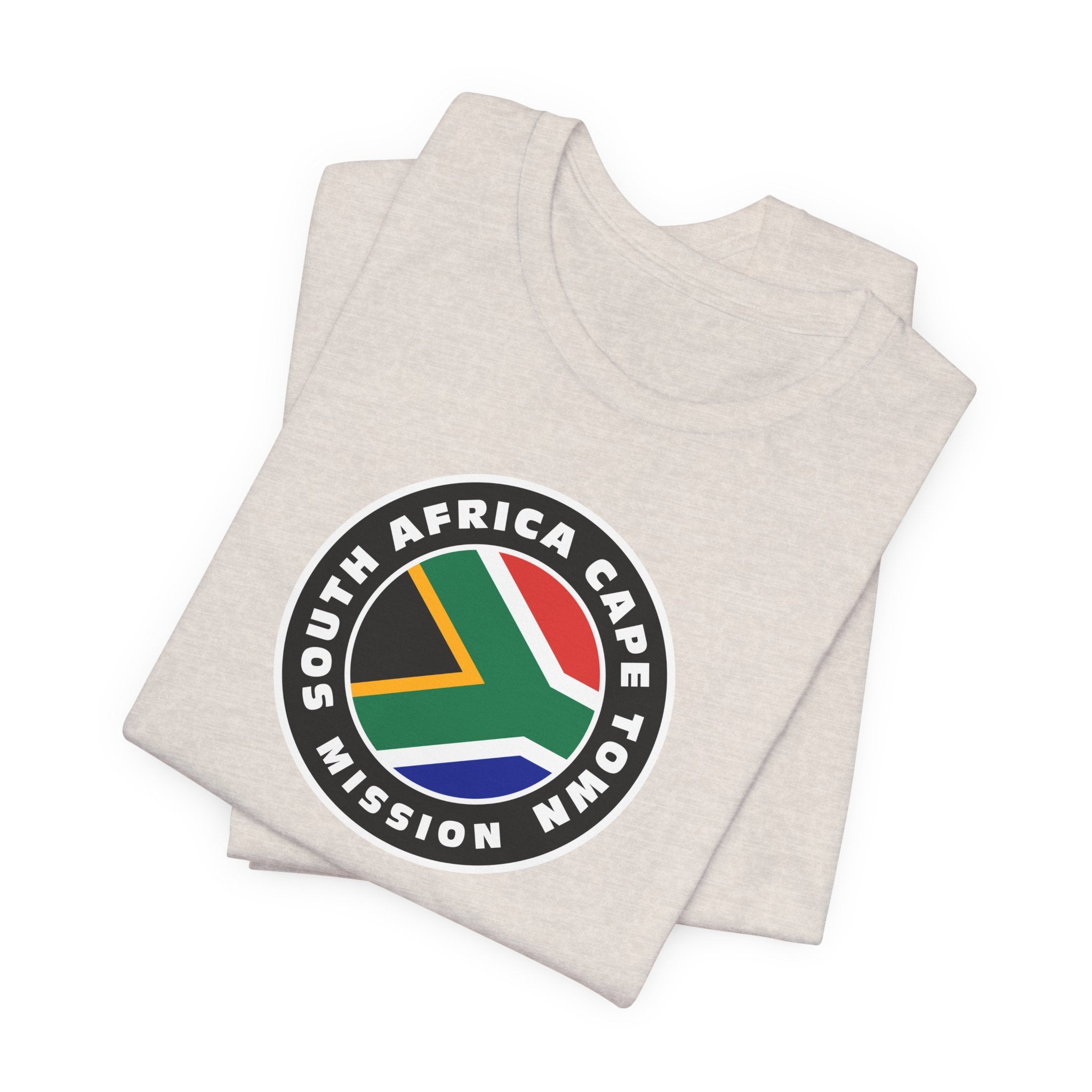South Africa Cape Town Mission Flag Logo (Black Border) T-shirt - Mission Wishlist - LDS Missionary Gift Store