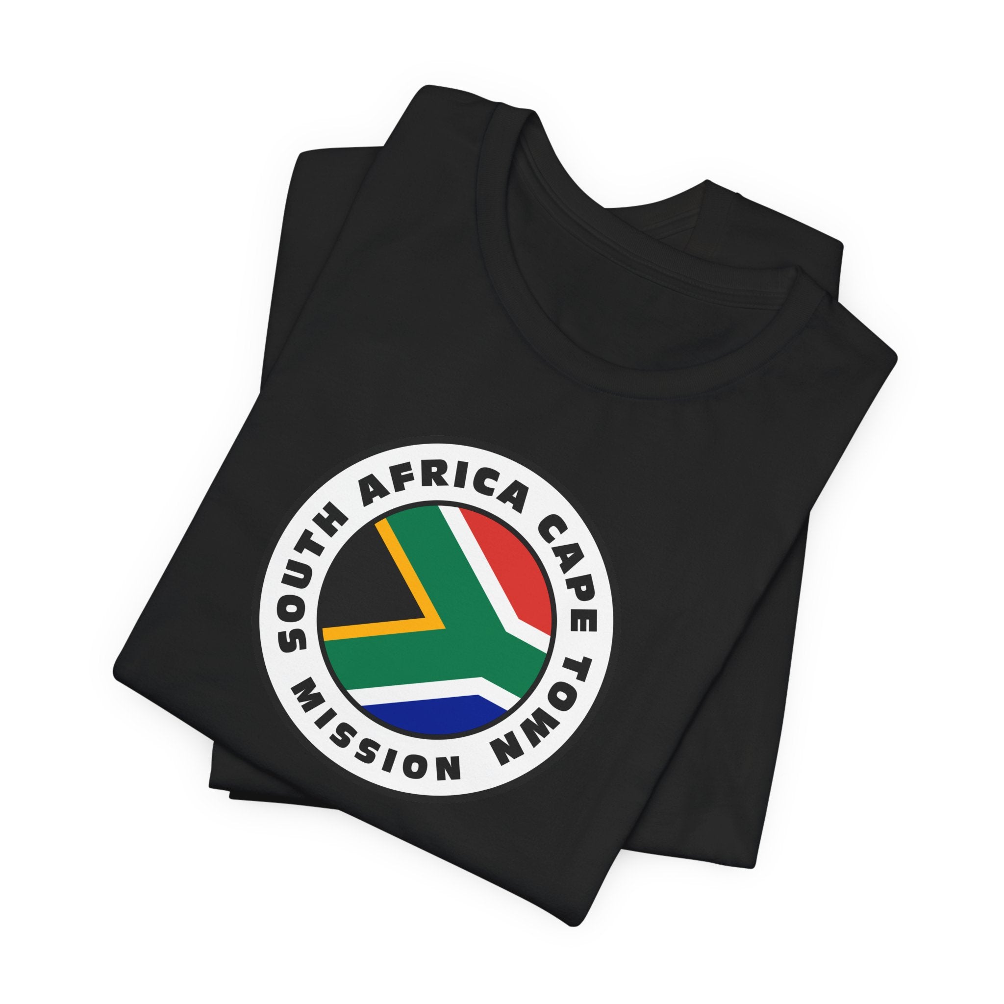 South Africa Cape Town Mission Flag Logo (White Border) T-shirt - Mission Wishlist - LDS Missionary Gift Store