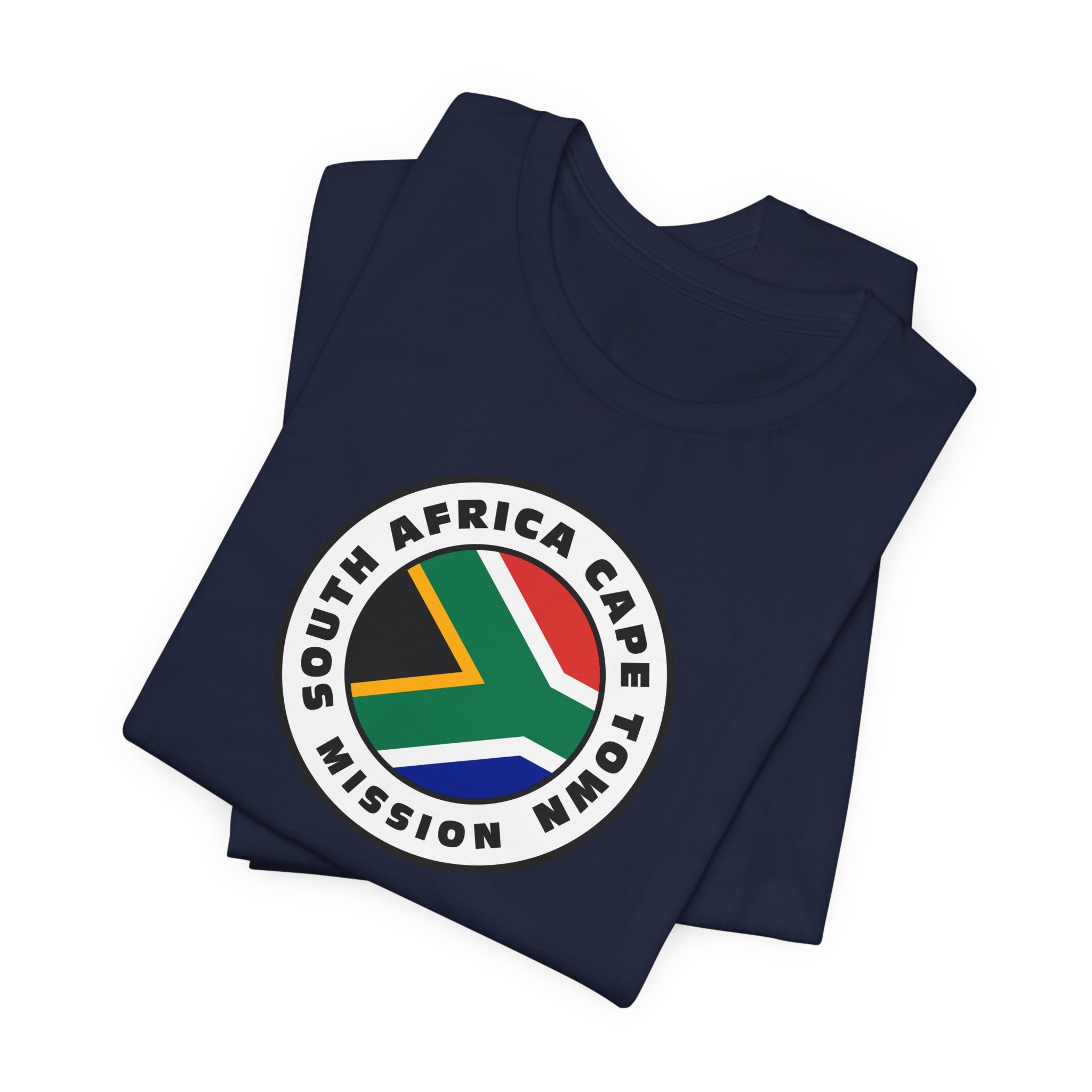 South Africa Cape Town Mission Flag Logo (White Border) T-shirt - Mission Wishlist - LDS Missionary Gift Store