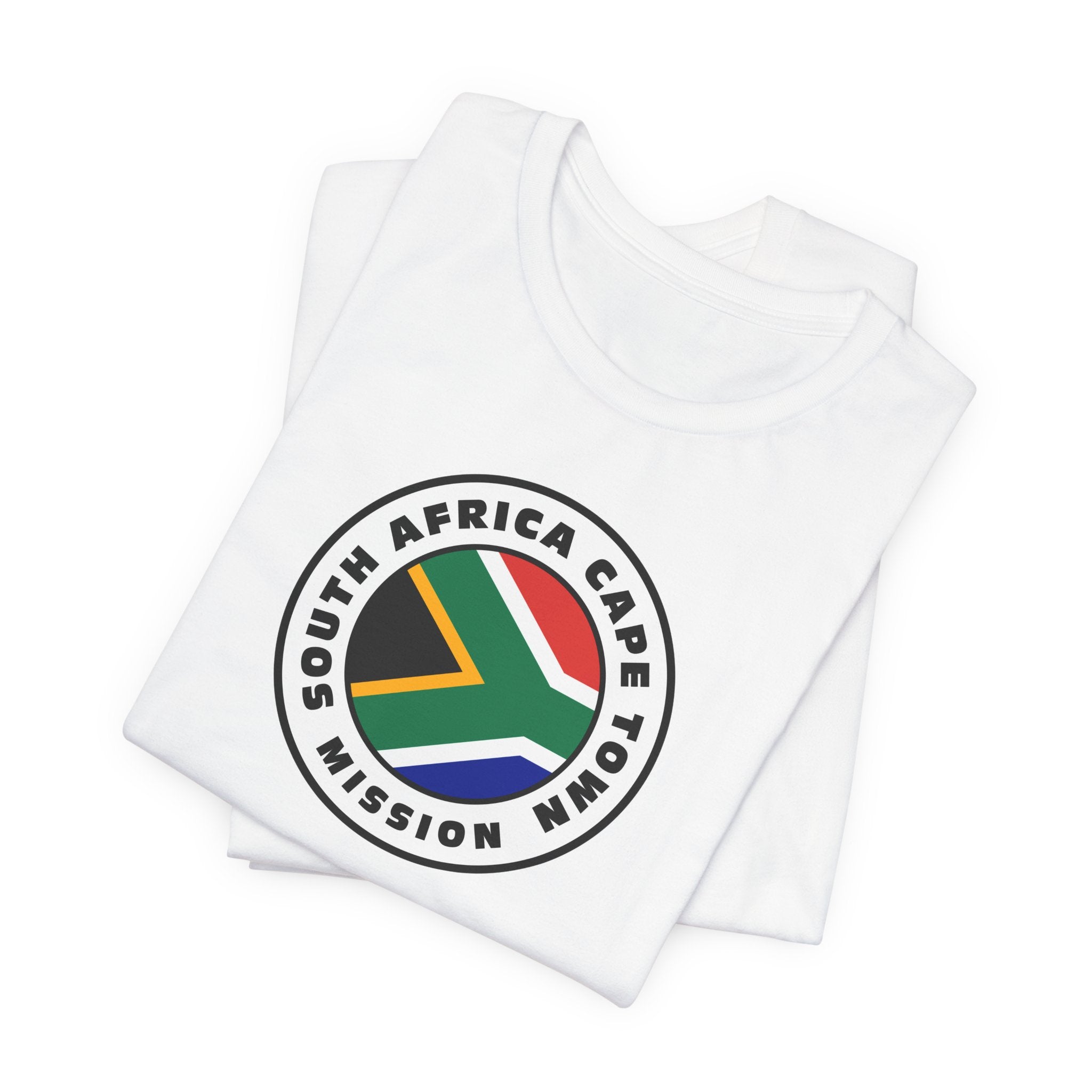 South Africa Cape Town Mission Flag Logo (White Border) T-shirt - Mission Wishlist - LDS Missionary Gift Store