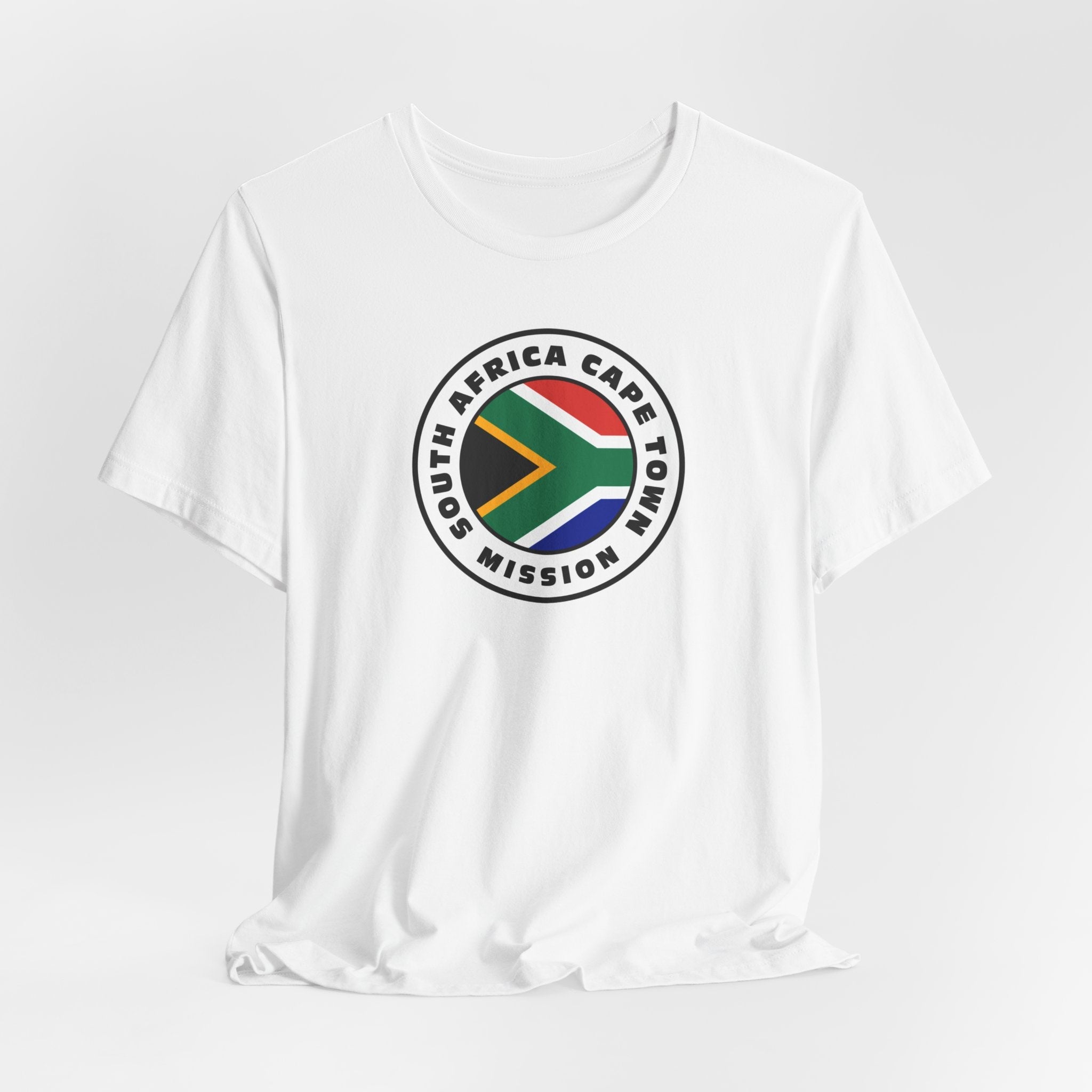 South Africa Cape Town Mission Flag Logo (White Border) T-shirt - Mission Wishlist - LDS Missionary Gift Store
